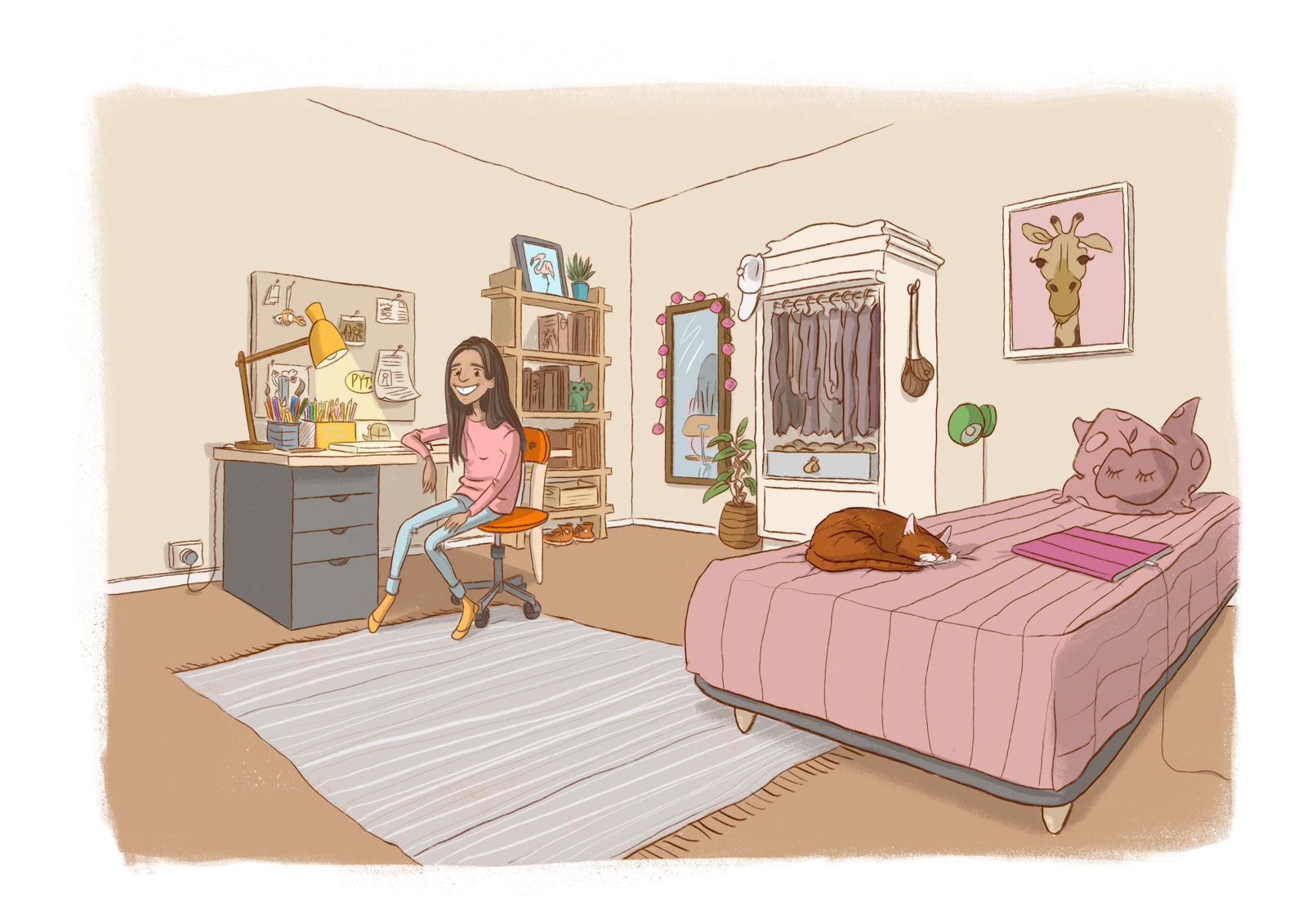 illustration, danish illustrator, drawings, tegninger, tegning, letlæsningsbøger, børnebøger, marianne pryning, pryning, dansk illustrator, digital tegning, digital drawing, dansk tegner, København, Copenhagen, tegner i København