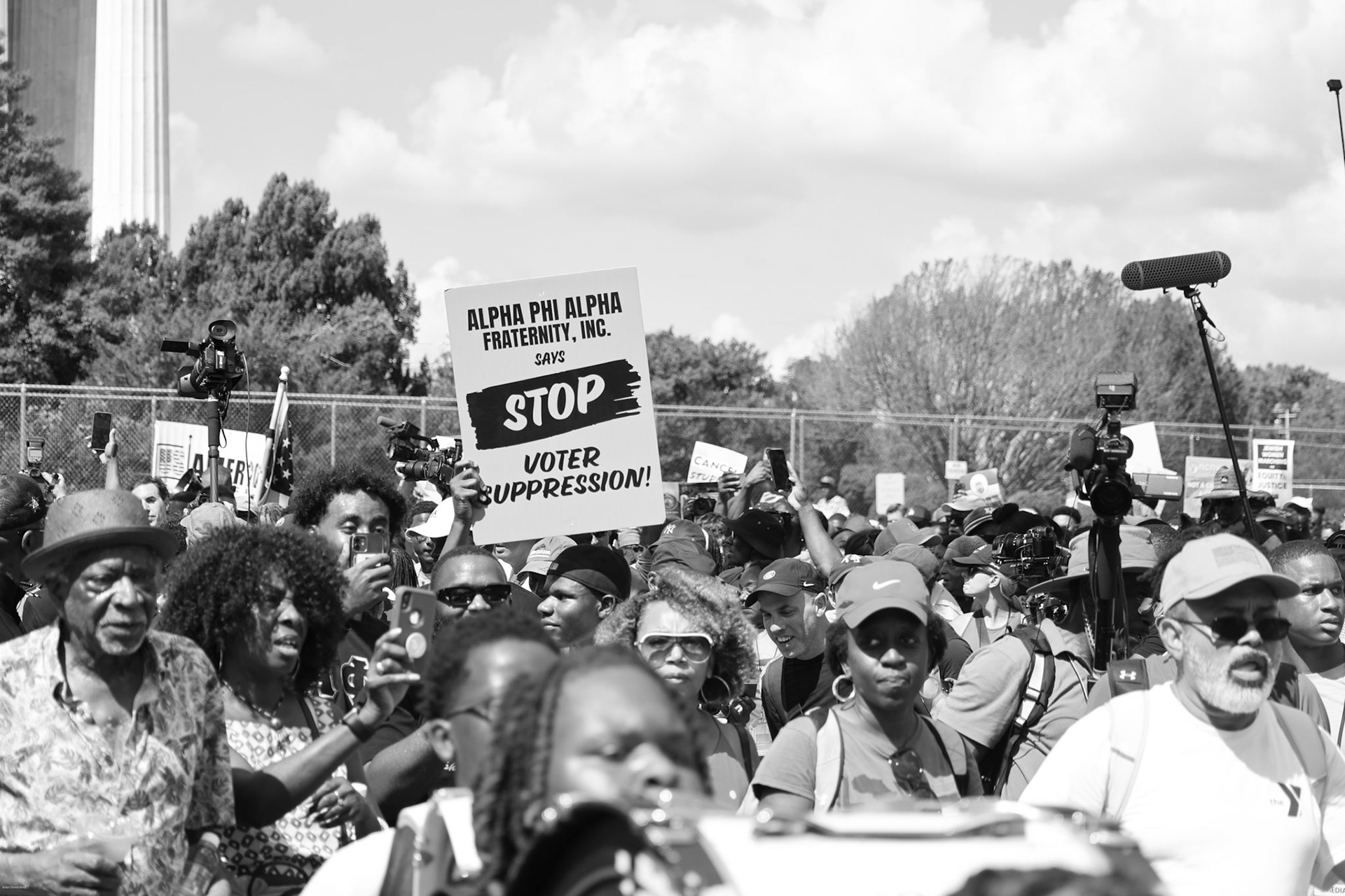 August 26, 2023 - The Lincoln Memorial, Washington, DC, USA. Marching in honor of the 60th Anniversary of Martin Luther King's "I Have A Dream" speech.