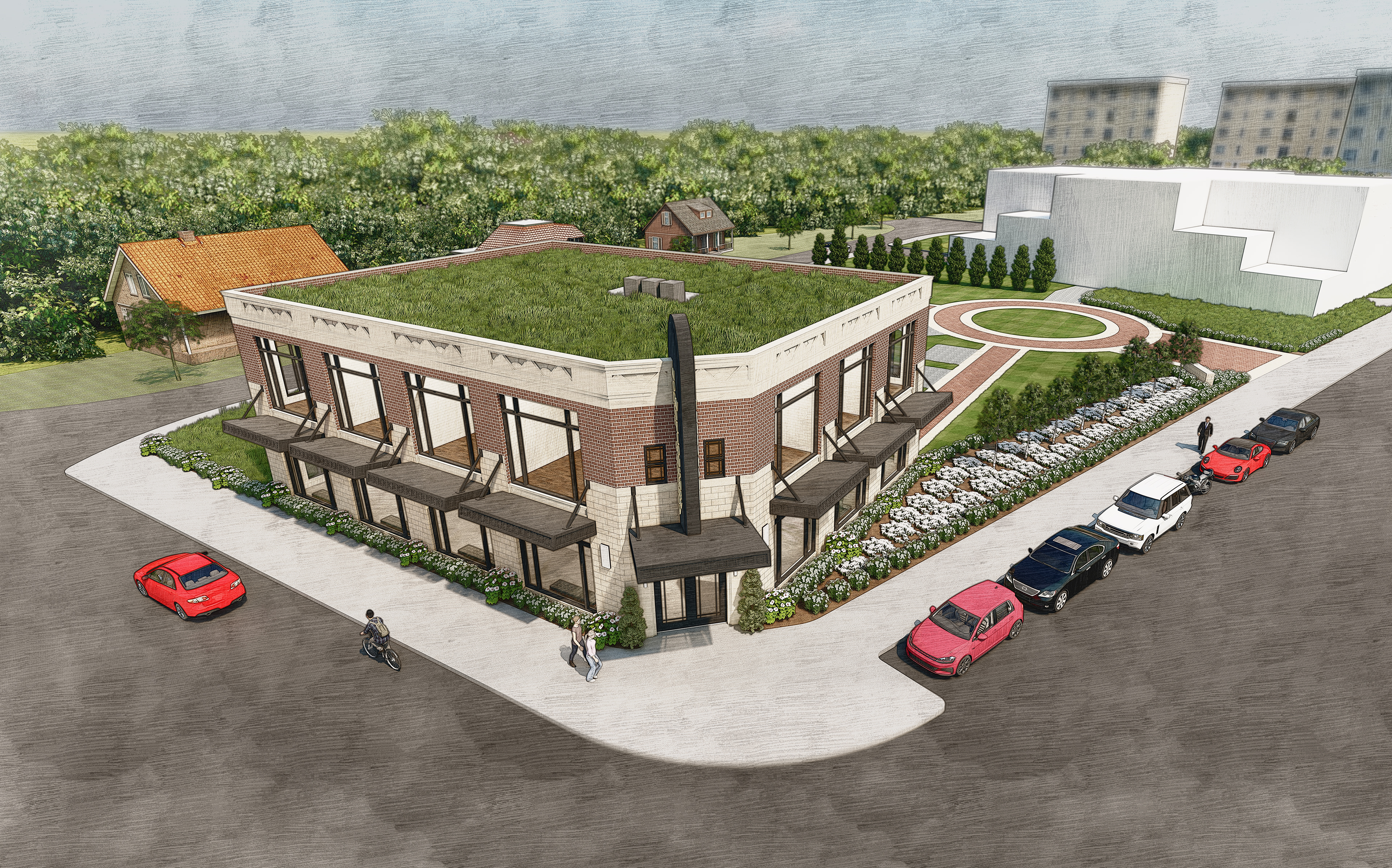 Entrance Axonometric
