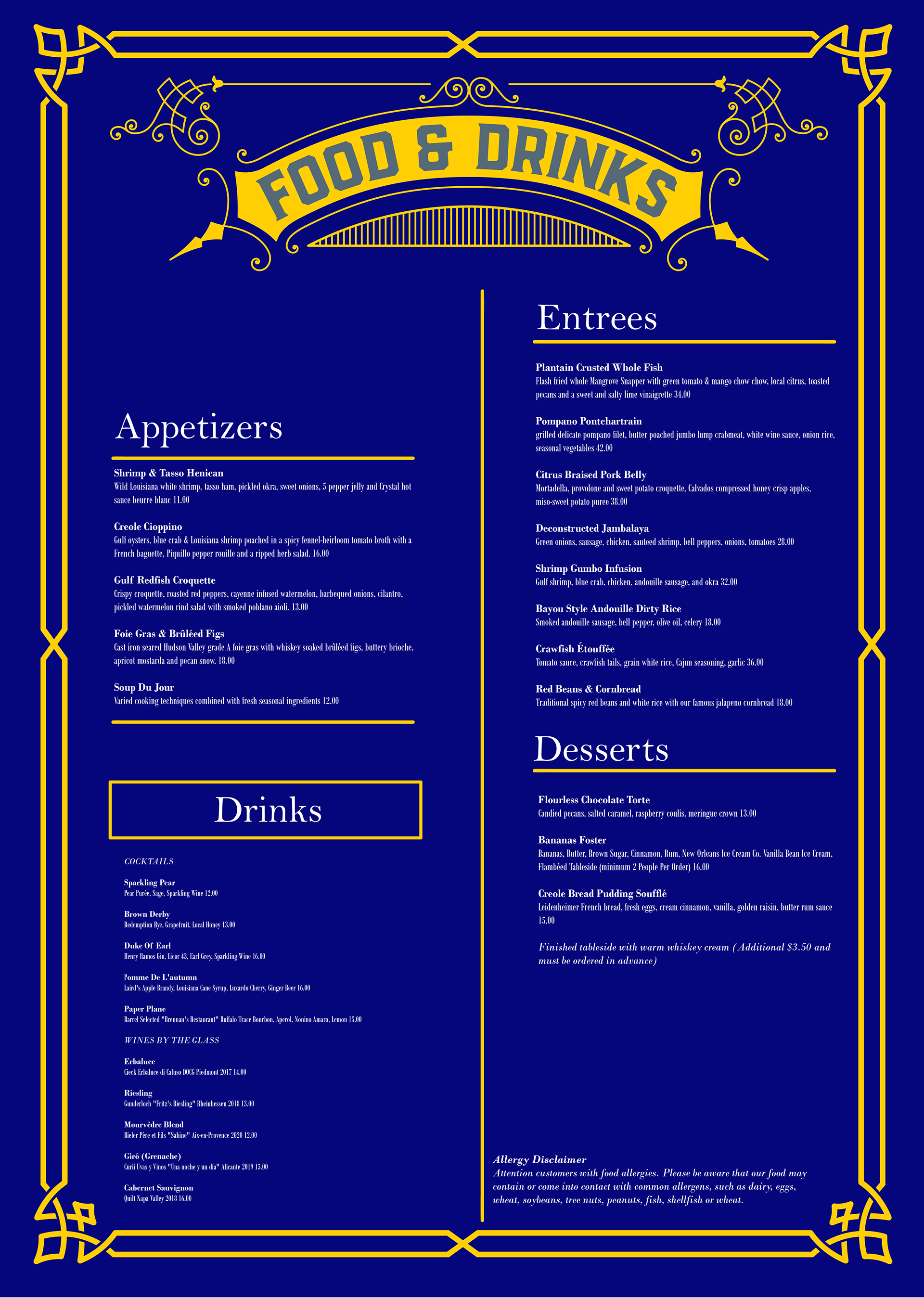 Menu Back