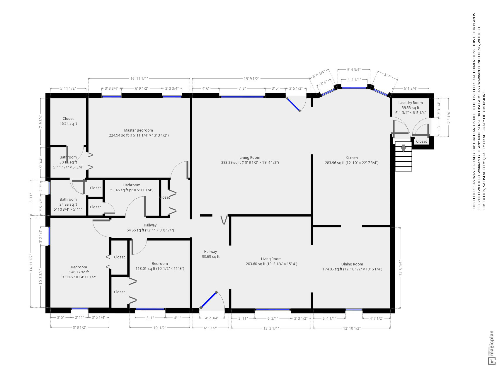 Residential Floor Plan - Detailed