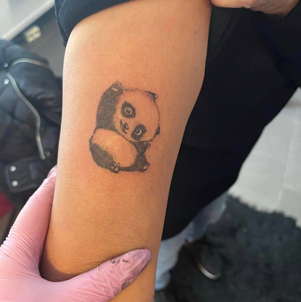 Panda in cartoon stijl