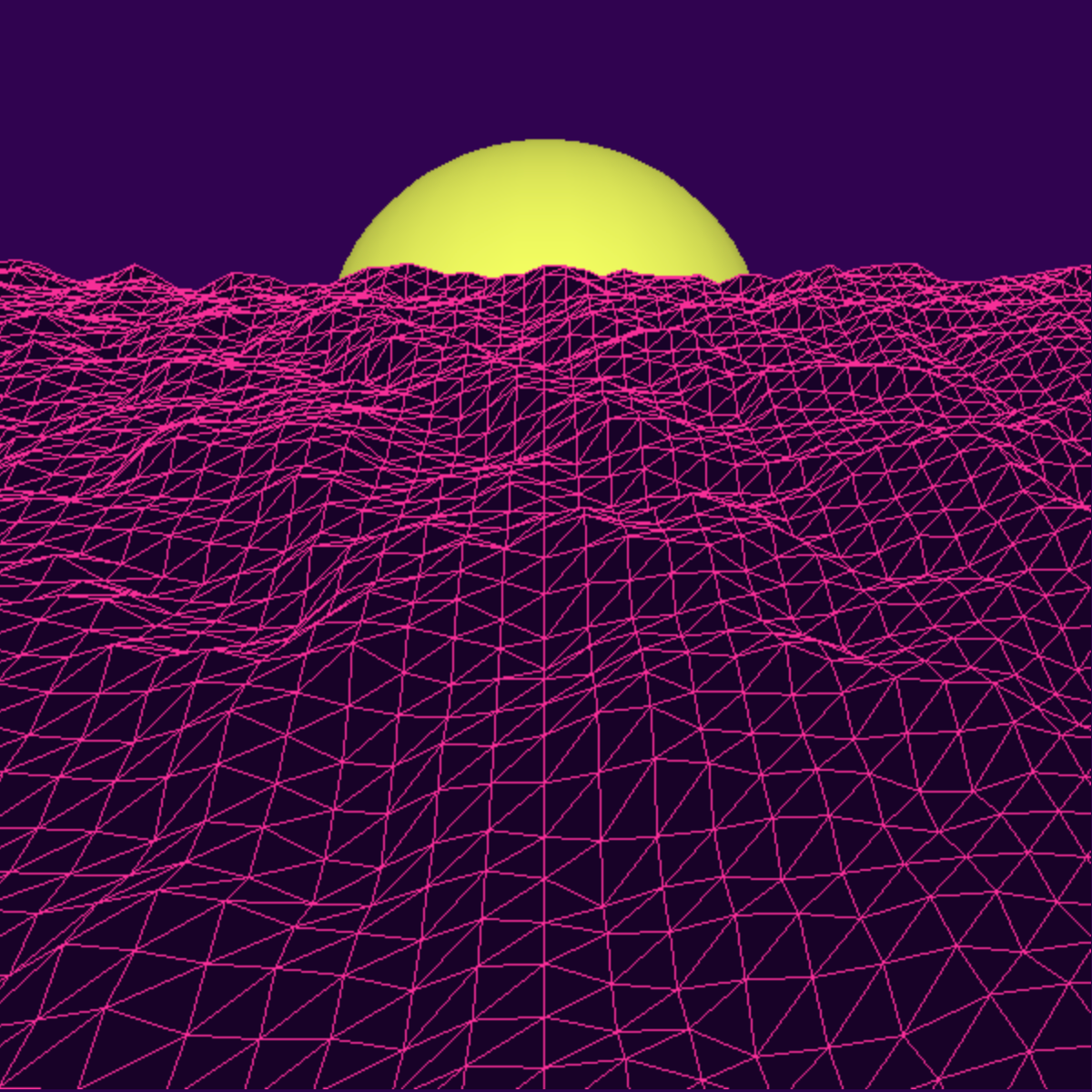 Vaporwave terrain