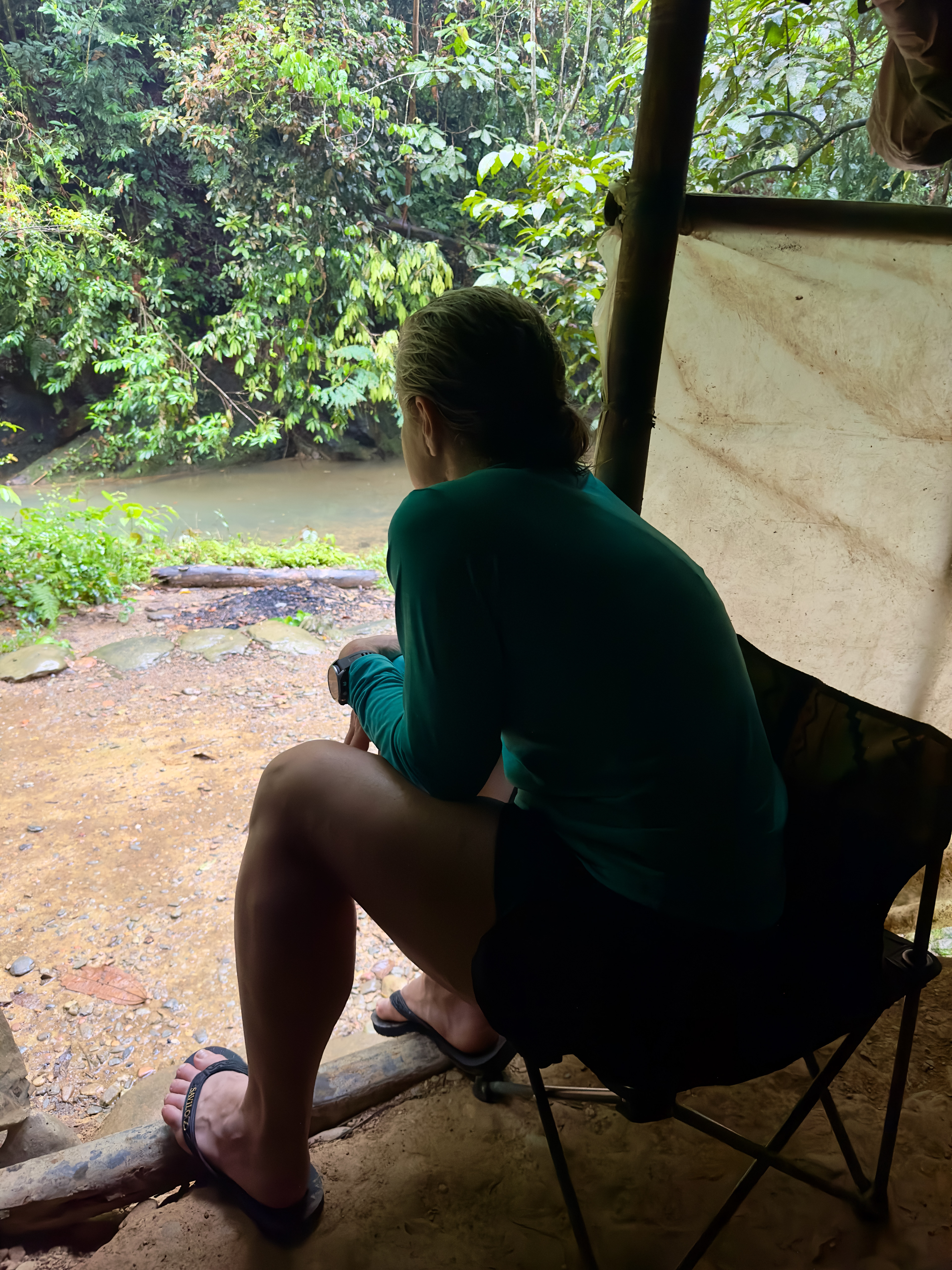Deb is camping, therefore it must rain....every....single....day.