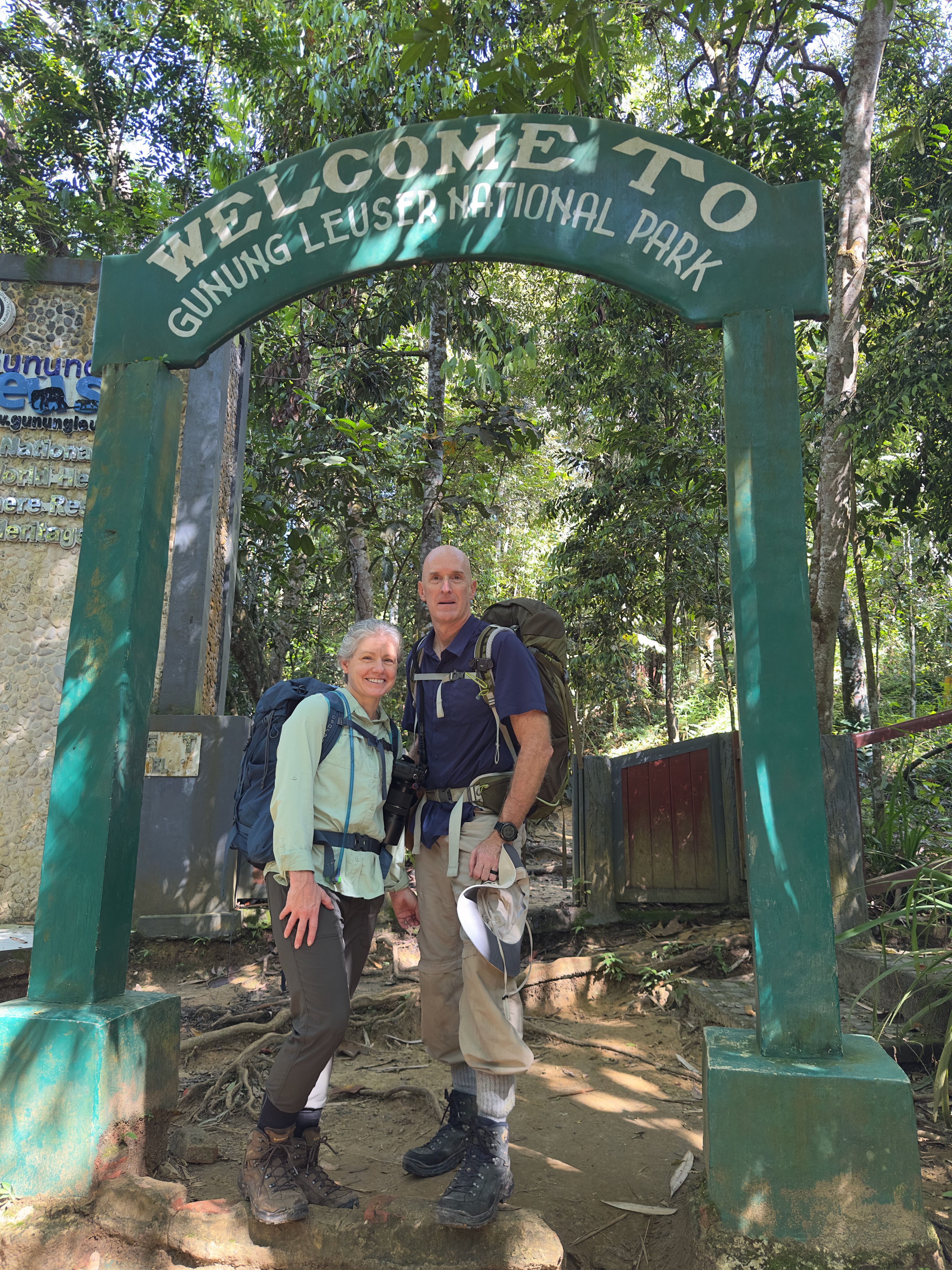 Our first day in the National Park. Notice the tucked in pant legs which were totally ineffective at combatting the leeches.
