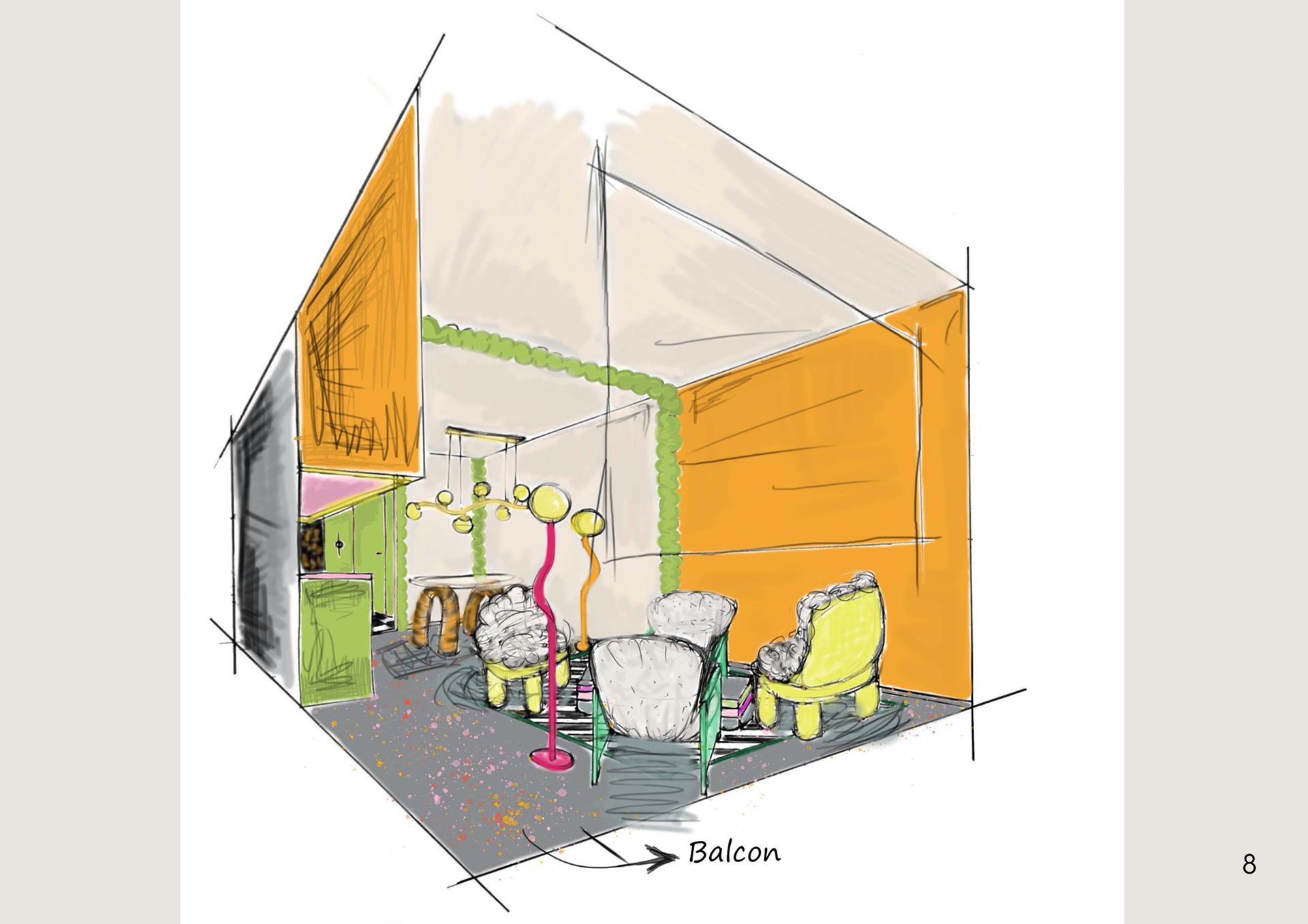 croquis salon