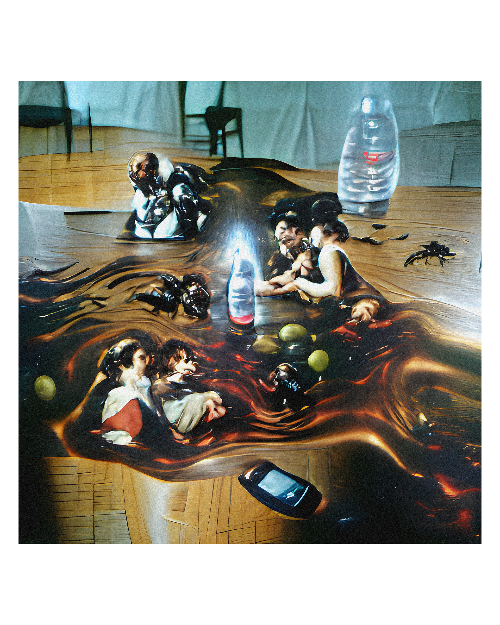 Remains of human souls after a neural party (Restos de almas humanas após uma festa neural)