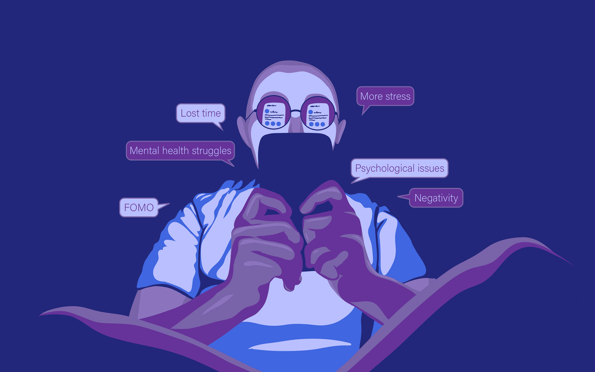 Digital Toxicity Illustration 2022