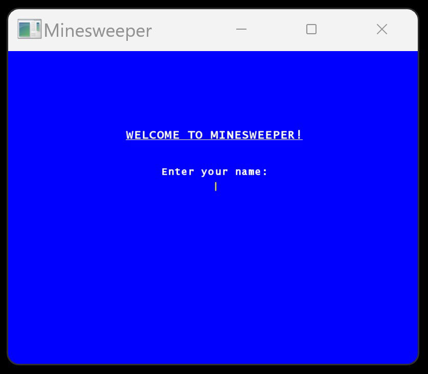 Start window