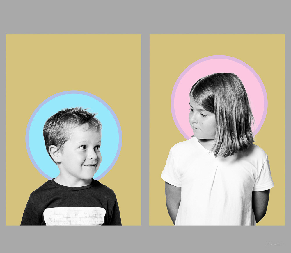 Sorella e fratello, 2022 | Digital print, Diptych, 42,6 x 30 cm