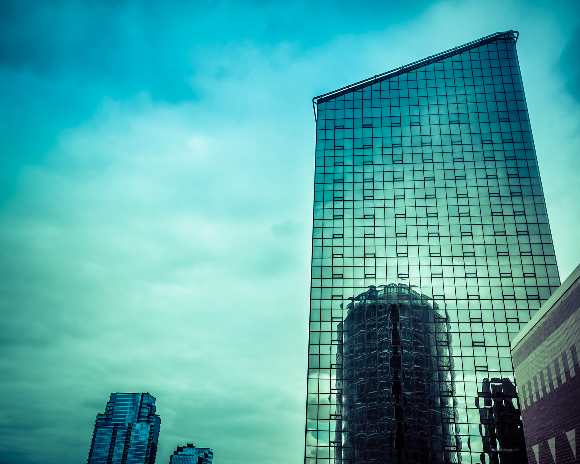 Shot through window at JW Marriott, Grand Rapids, Michigan.