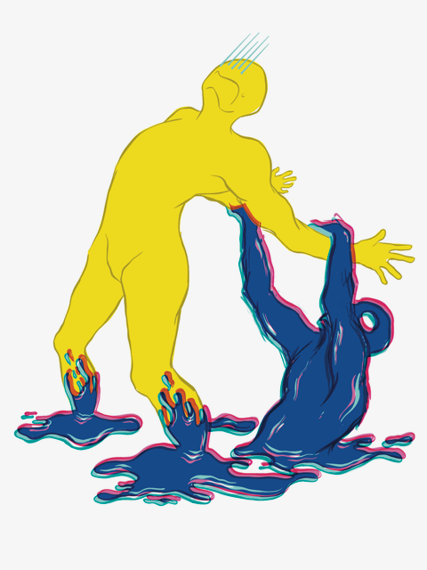 "Fear Manifest" screen print digital design (2025)