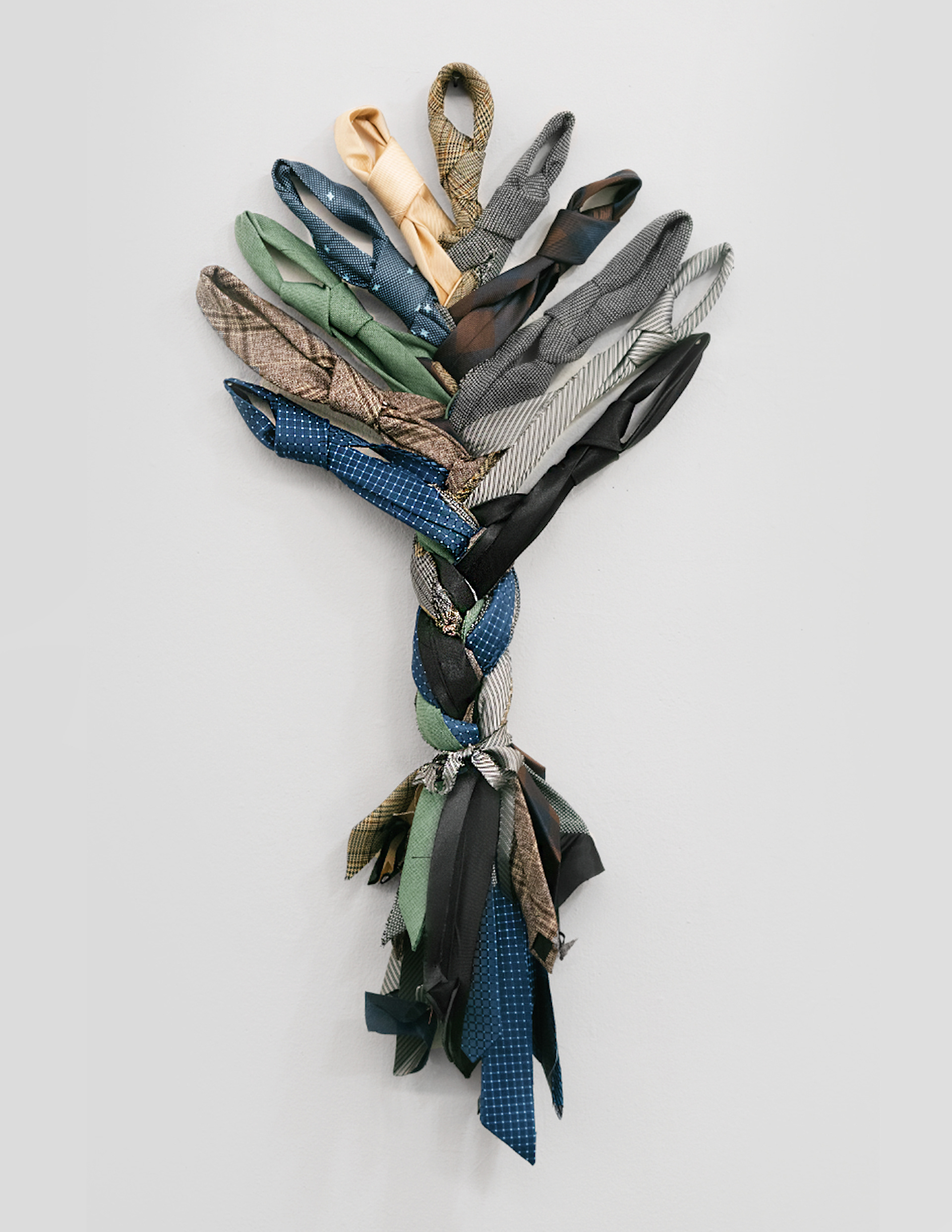 Hair Tie, 2023 18"x 12", Neck Ties.