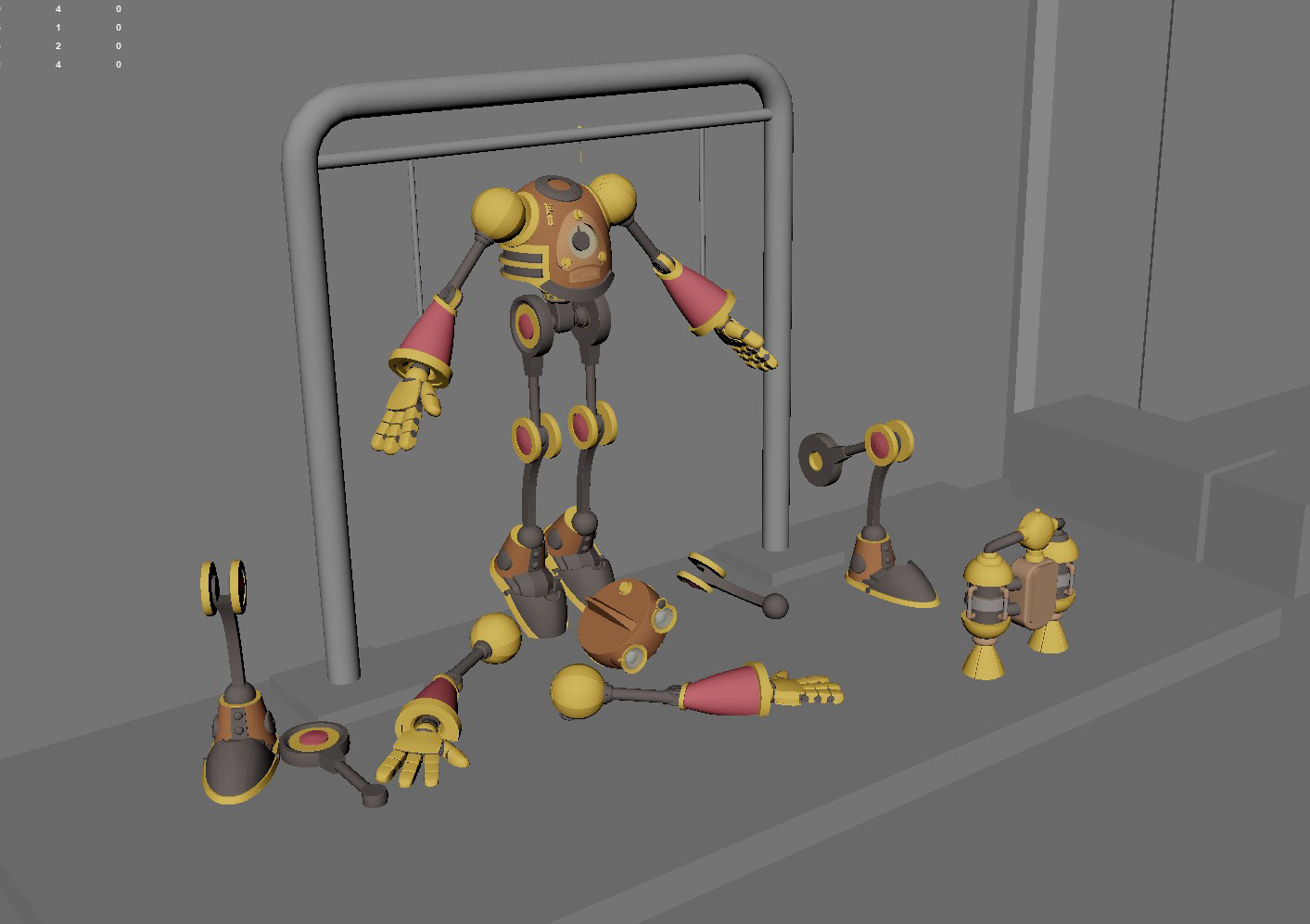 Scrapped concept for a Busby Robot building station