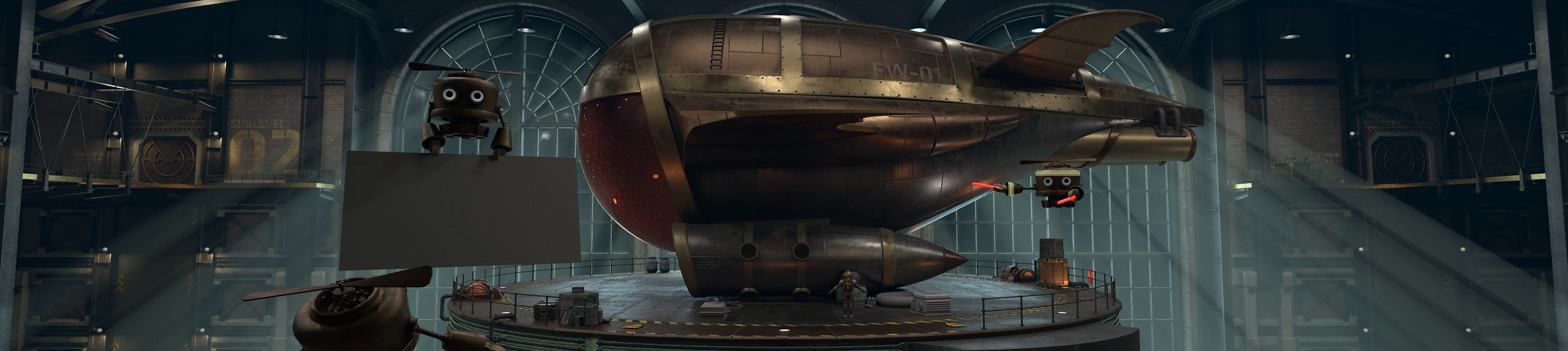 Kilgores Vehicle Bay side render