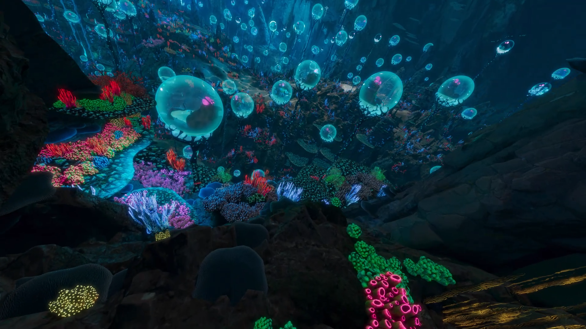 Caverns of Life  - I was responsible for modeling and texturing coral platforms, retexturing corals, and layout of coral and rock assets using MASH