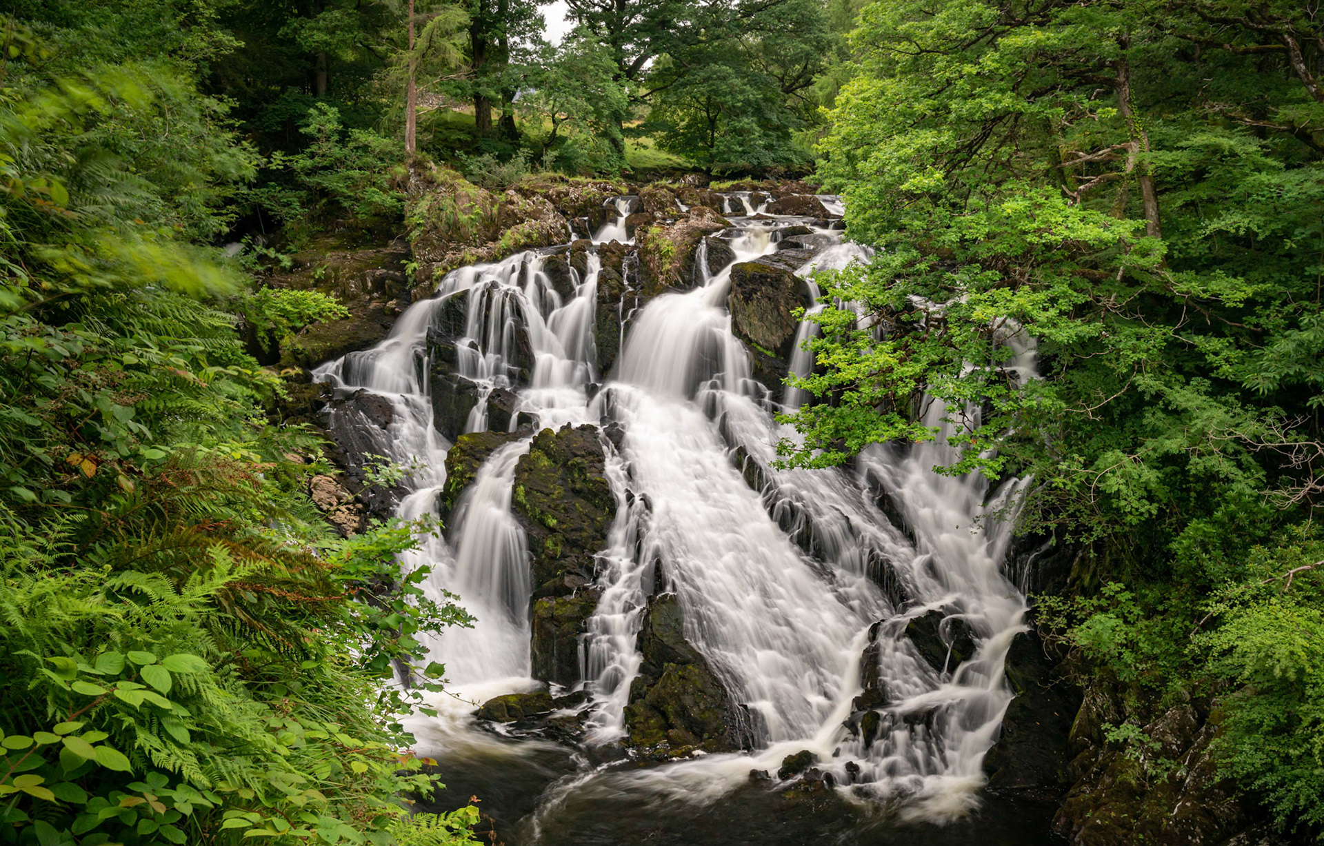 Swallow Falls landscape, North Wales