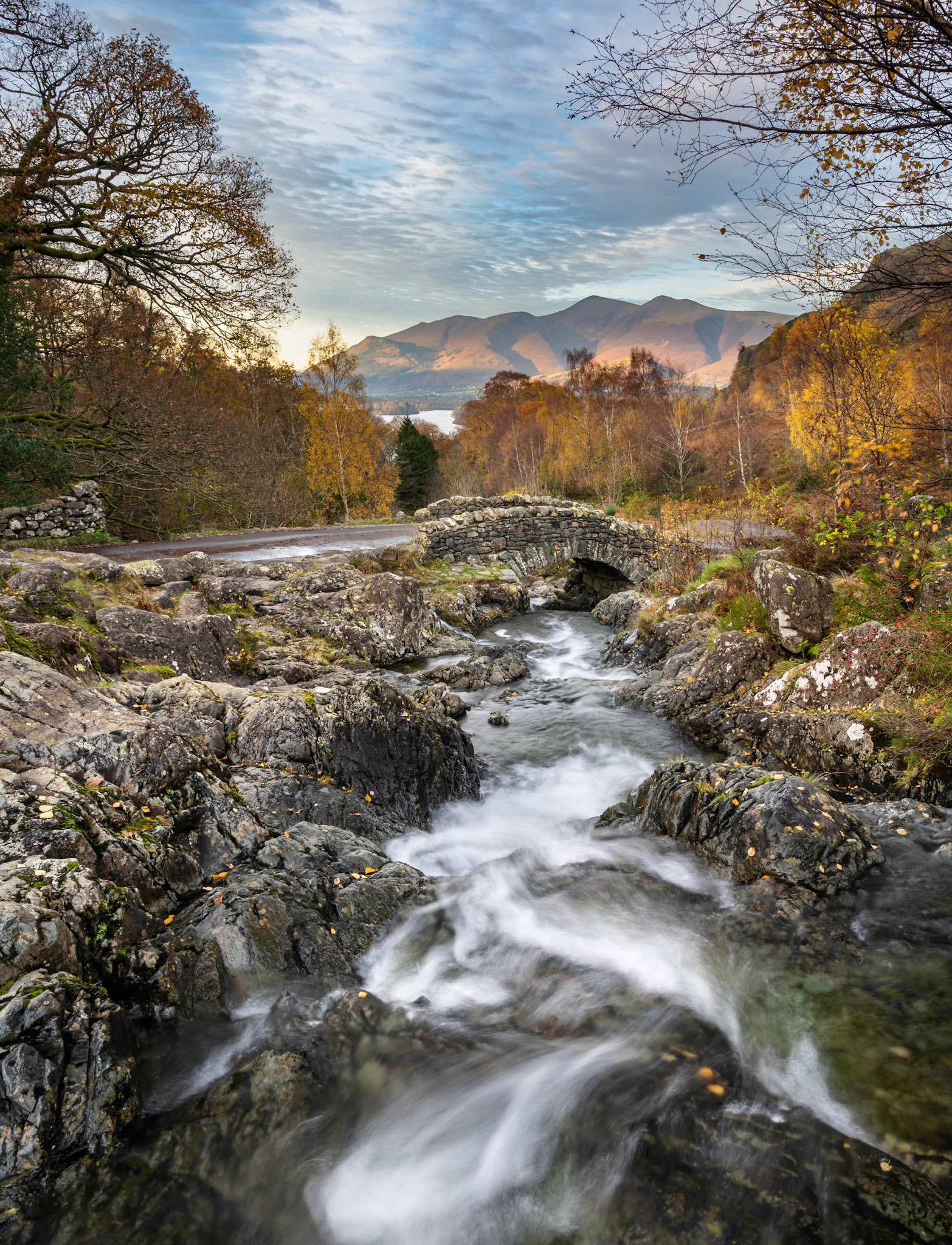 Ashness Bridge in Autumn. Lake District