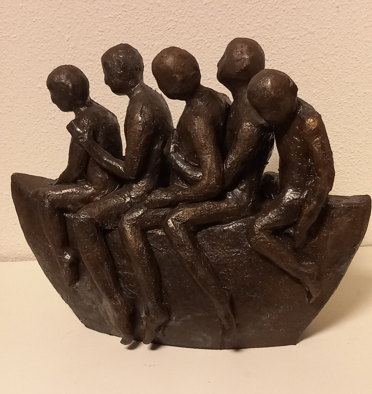 Samen in het bootje.  Gallery vd Wege