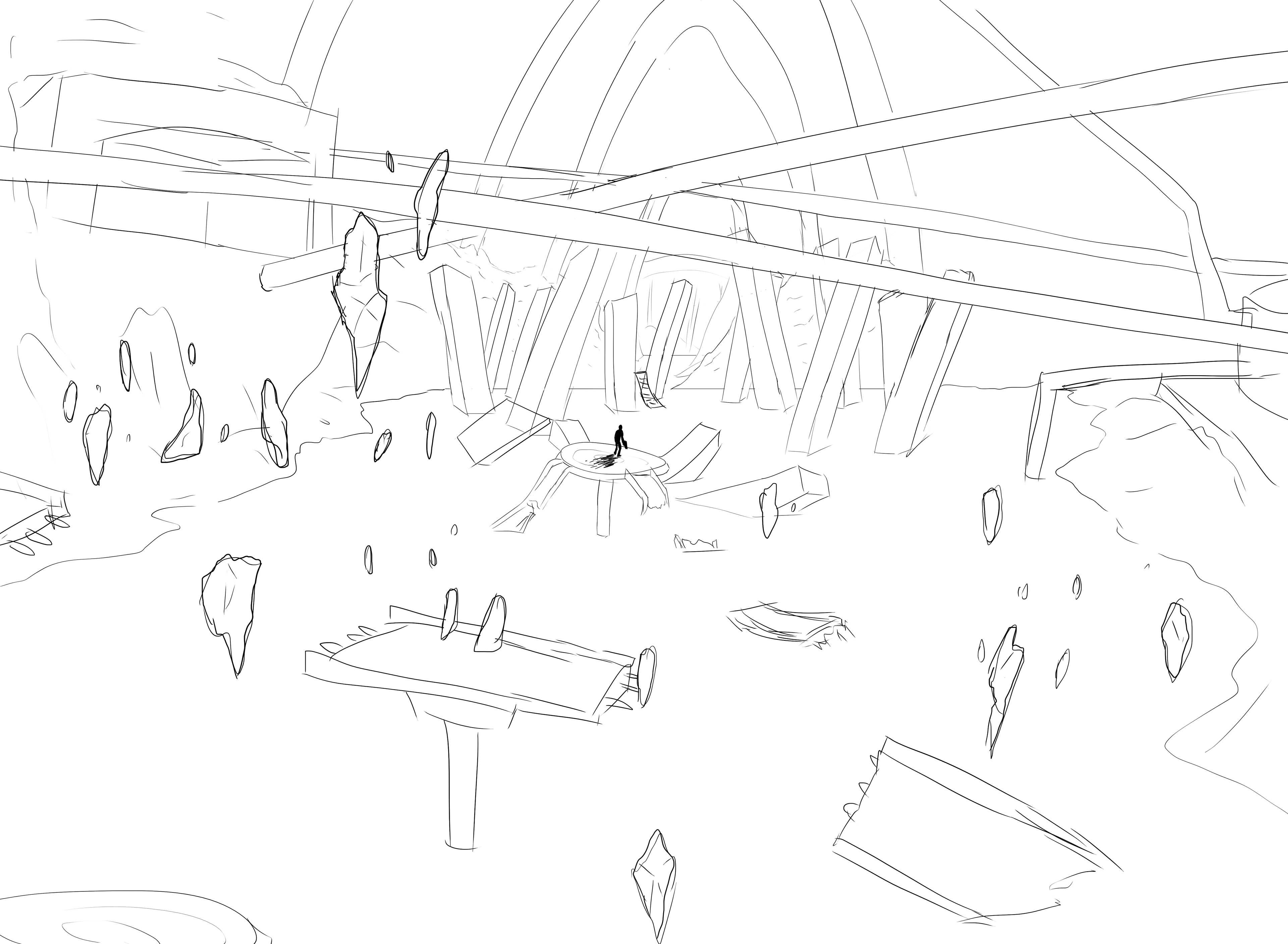 Level redesign concept sketch