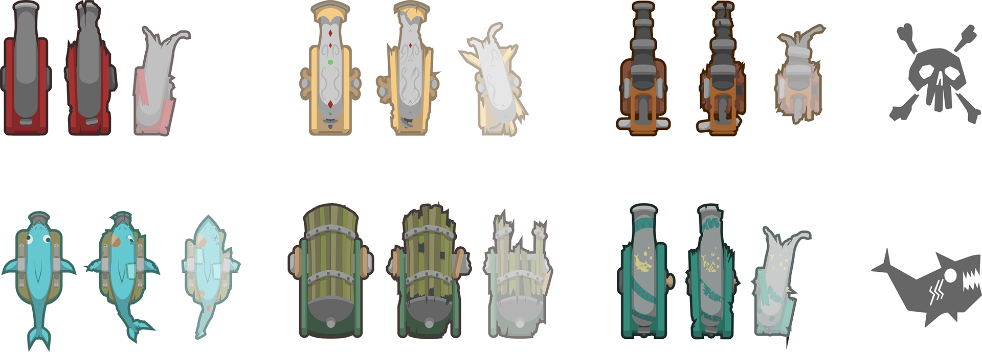 Cannon damage states