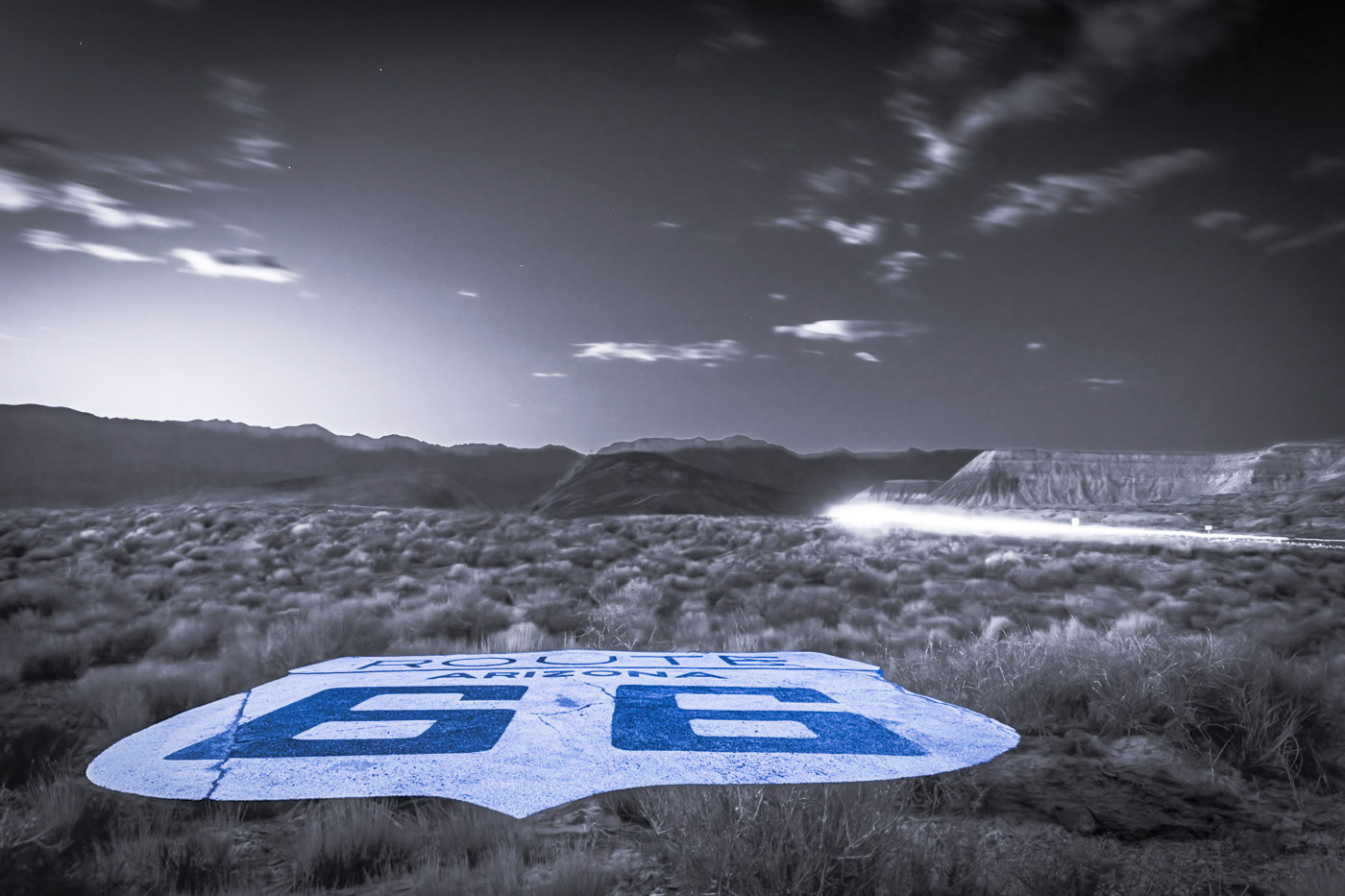 Route 66, AZ - Motion Noir