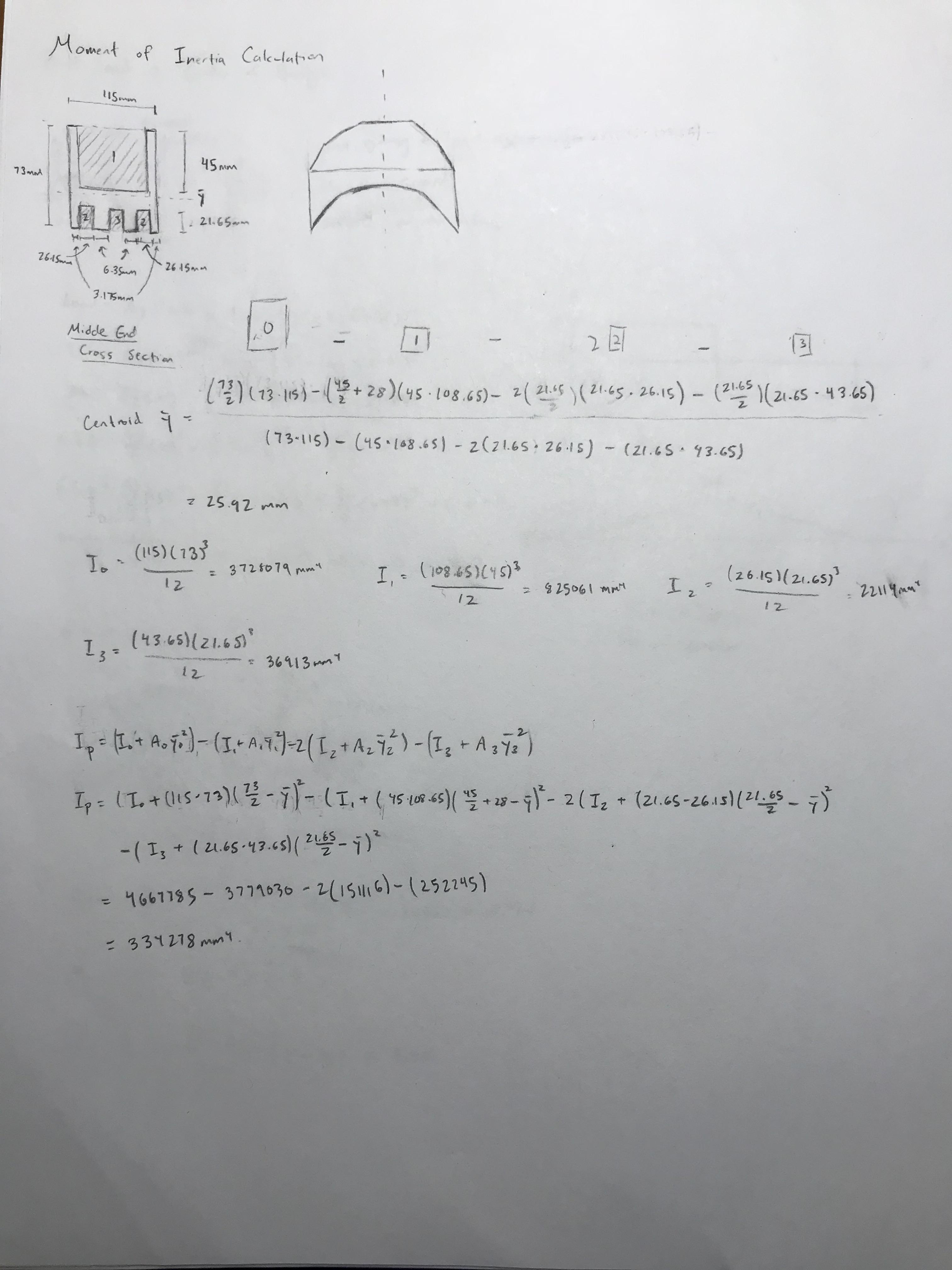 Calculation: Moment of Inertia