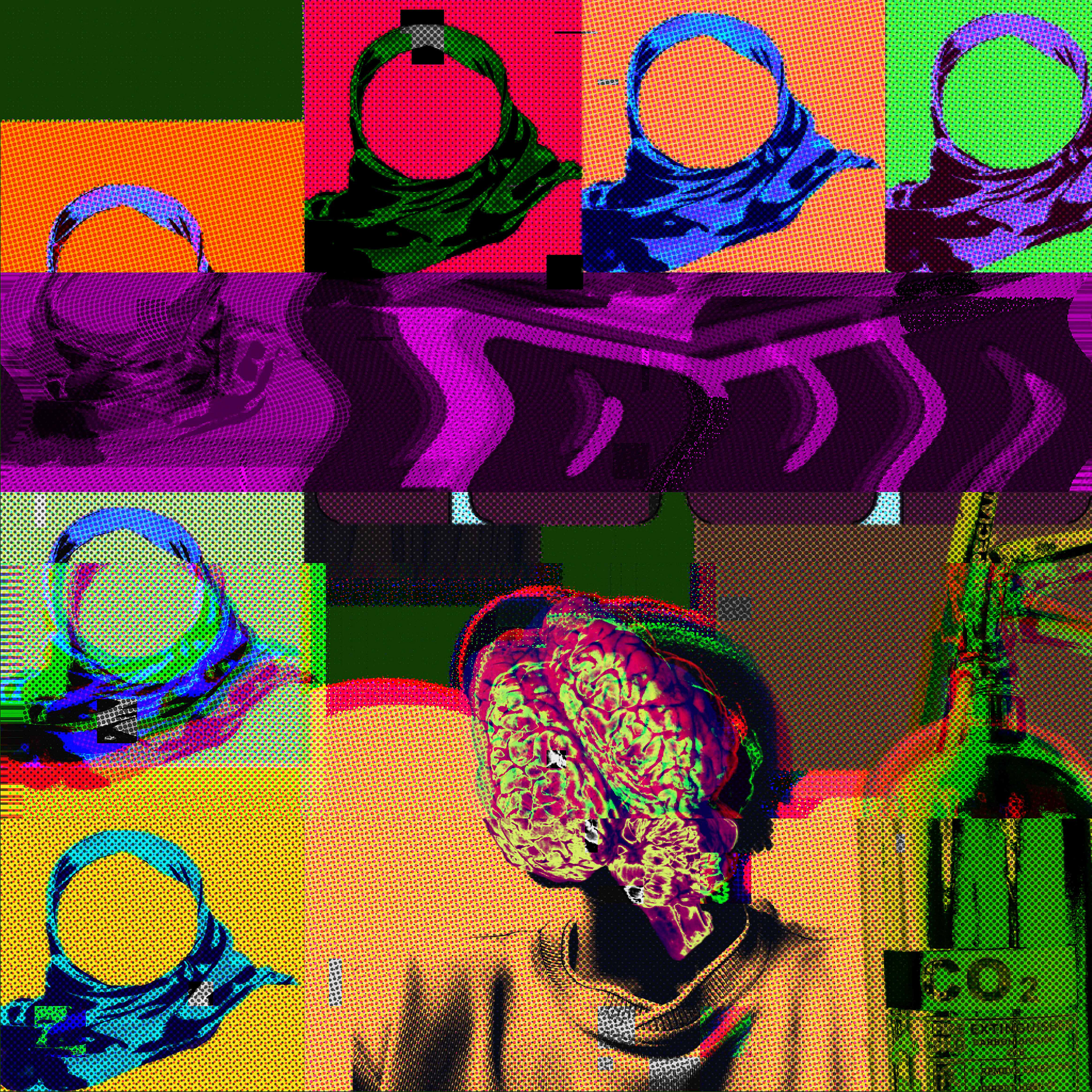 Title: Fractured signal; Medium: Digital art; Size: 39 cm * 39 cm, 300dpi; Year: 2022