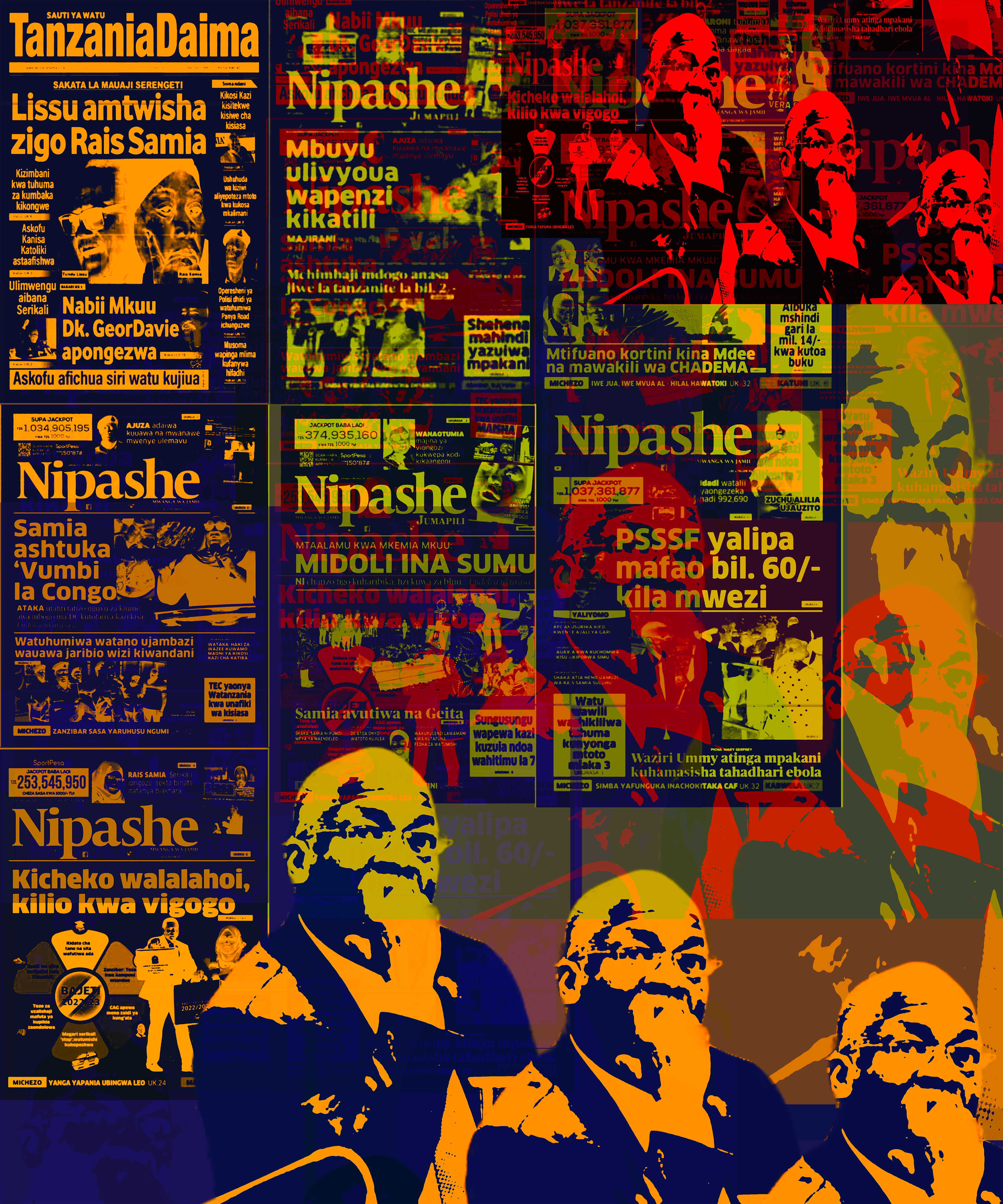 Title: Gazeti III; Medium: Digital art; Size: 100cm * 120cm, 300dpi; Year: 2022