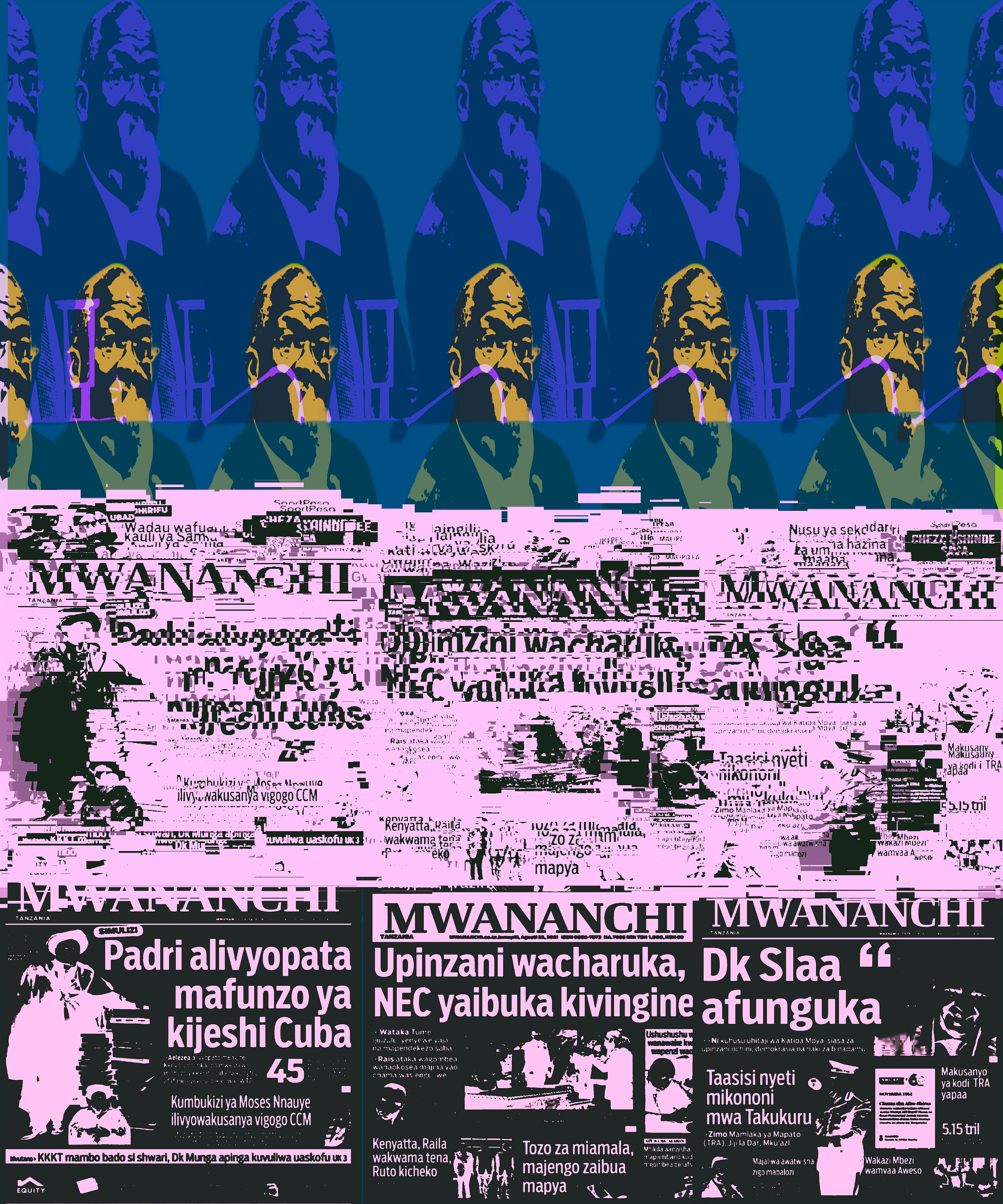 Title: Gazeti VI; Medium: Digital art; Size: 100cm * 120cm, 300dpi; Year: 2022