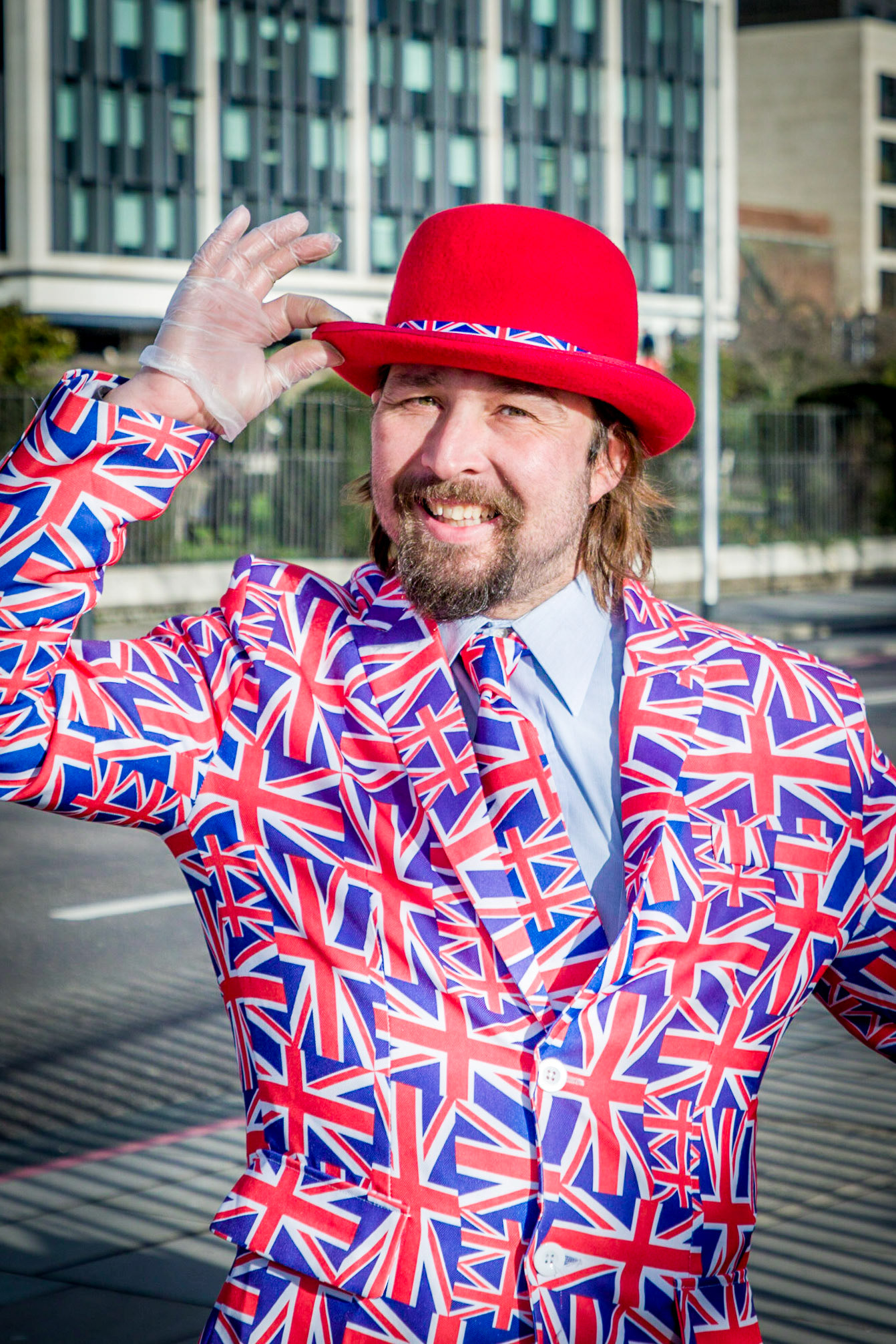 This chap was giving out leaflets outside of the Tower of London, not actually sure what for as I didn't take one (oops).  I figured he would be a good target for the first of my street portraits