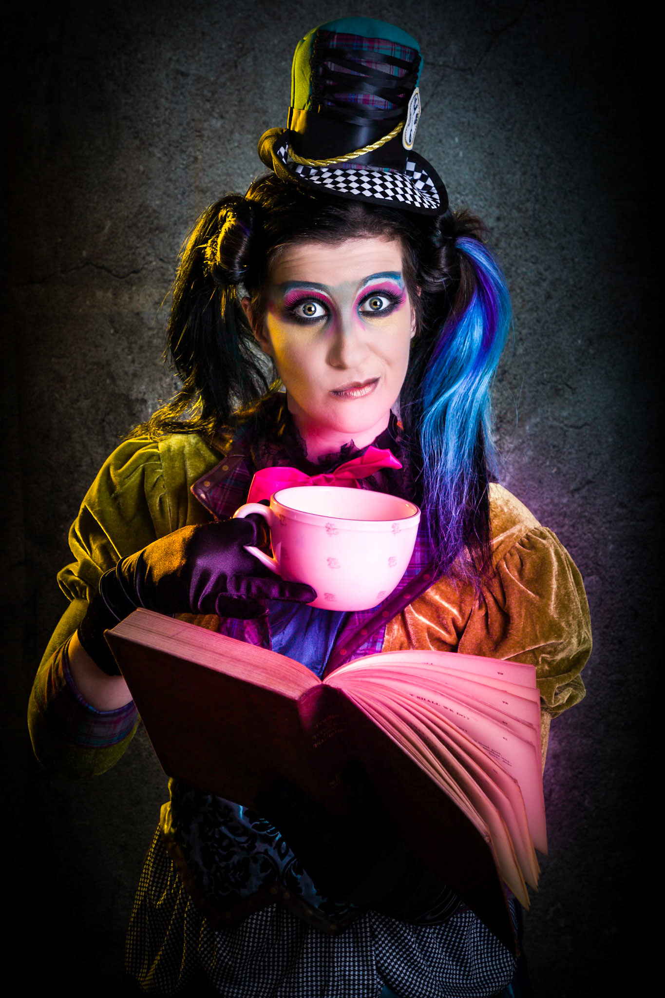 Continuing on with my theme of characters reading their own stories for "Whats the story" I present the mad hatter