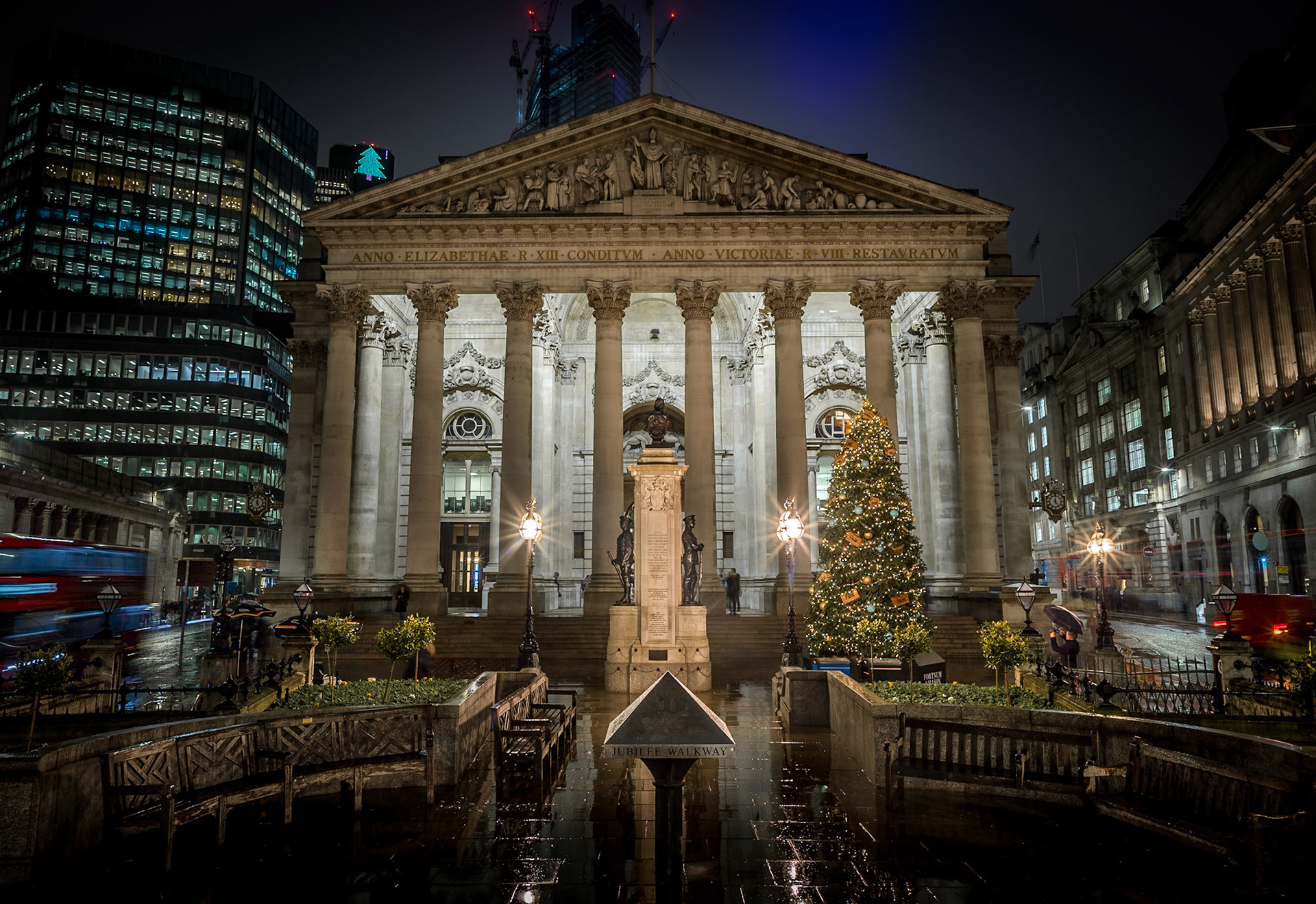 Christmas has arrived at the Royal Exchange at Bank