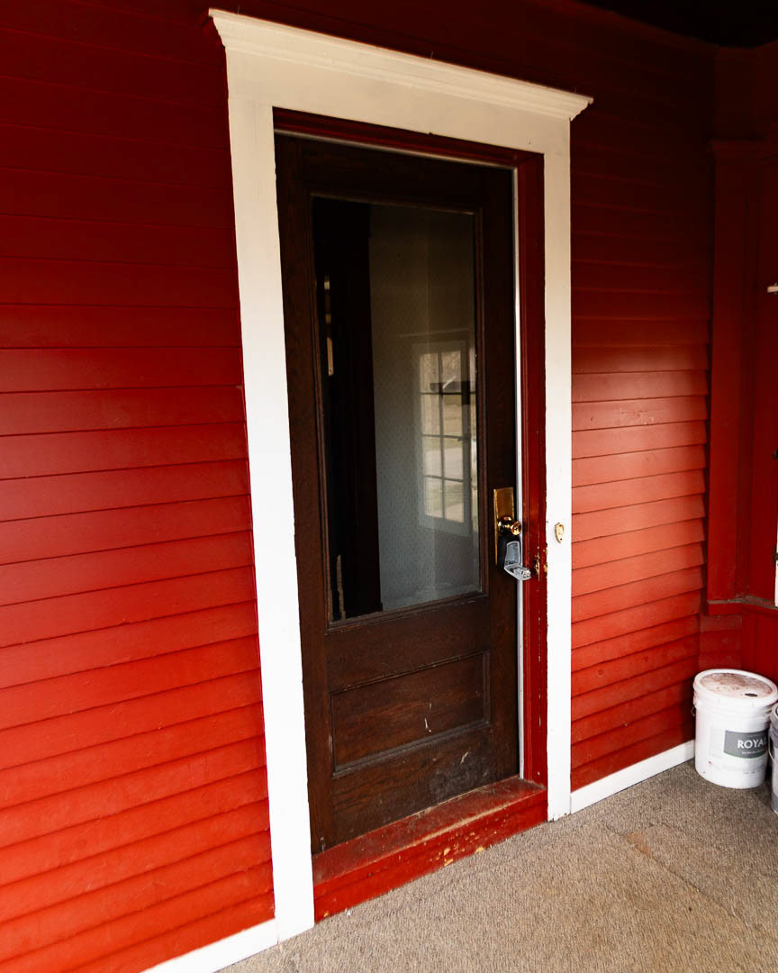 North Side - Main Entry Door from Porch