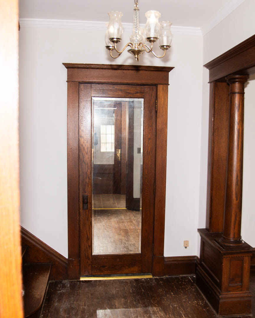 Main Hallway by Front Door Looking South to Door to Kitchen