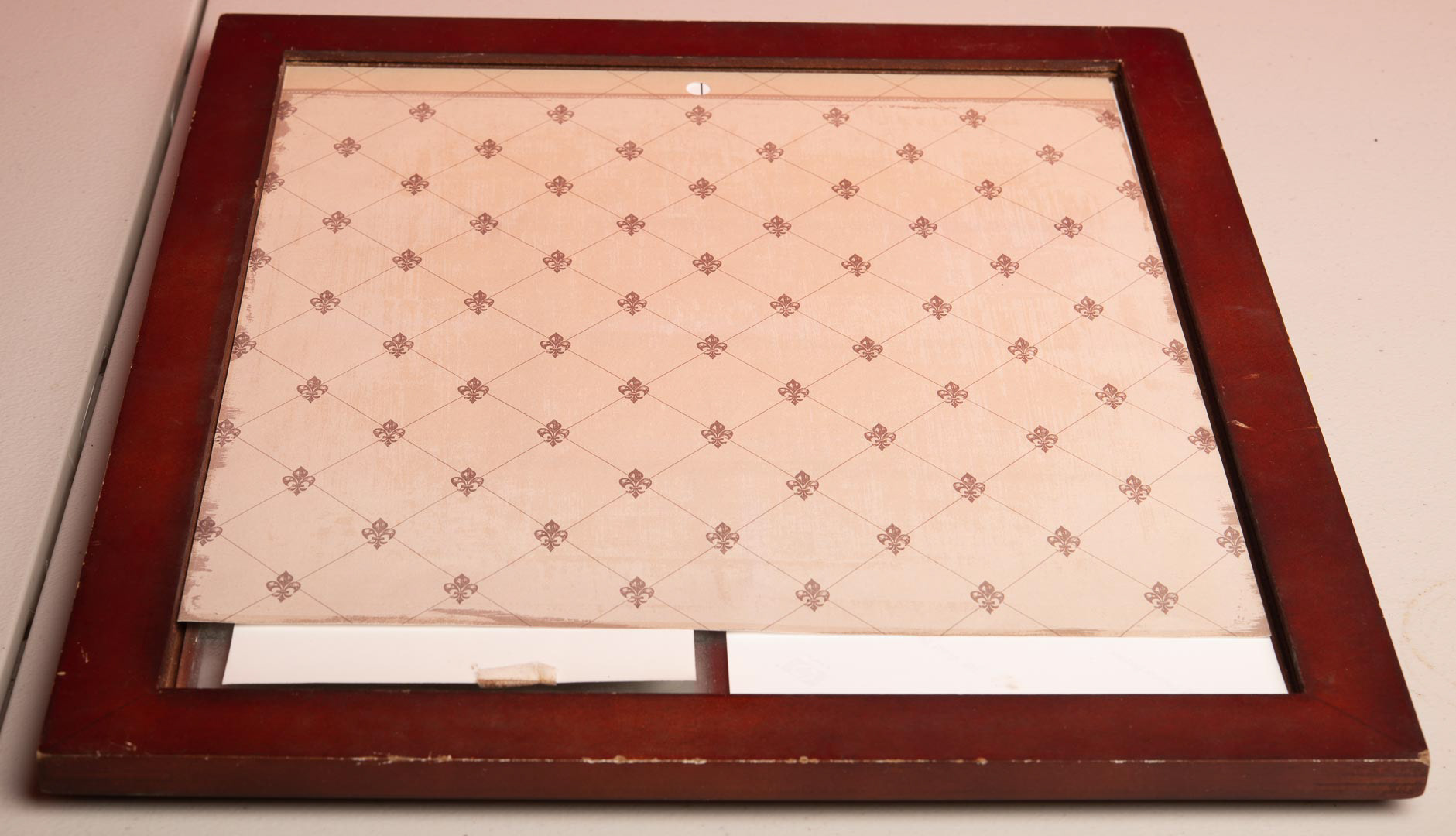 Photo Backing turned over. Appears to be Wall Paper