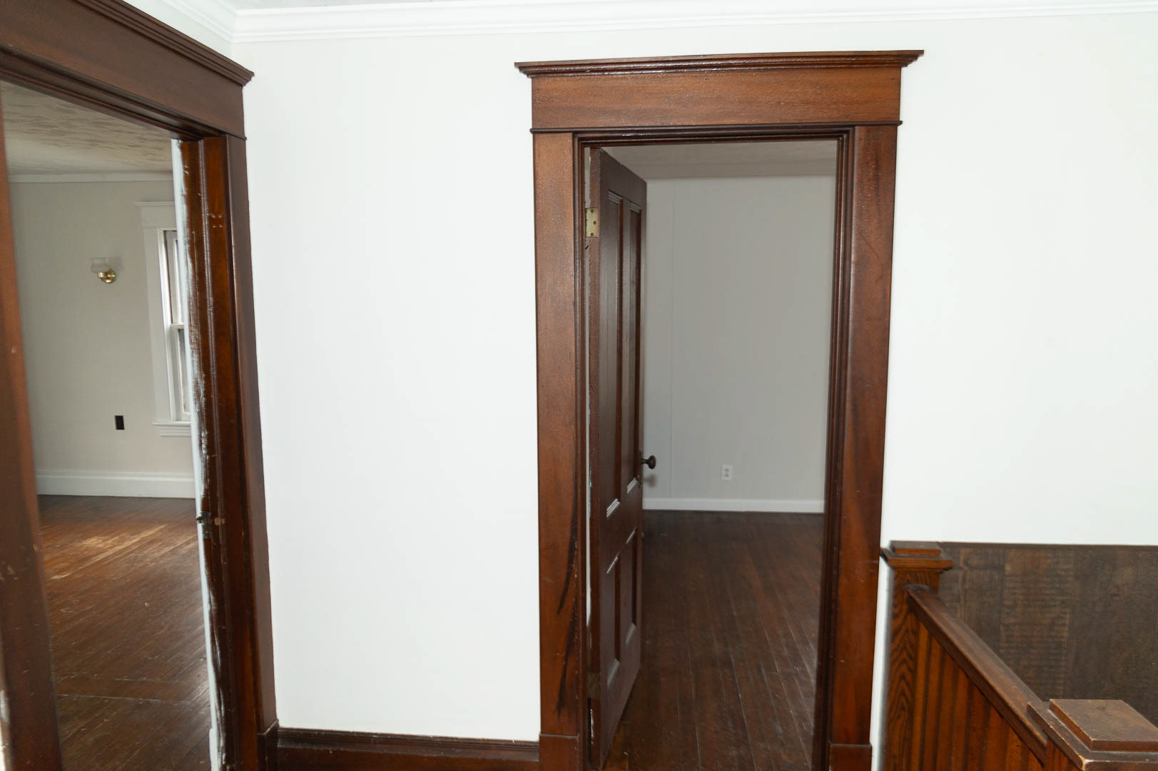 Top of Main Stairway Looking North into North East Bedroom and North West Bedroom
