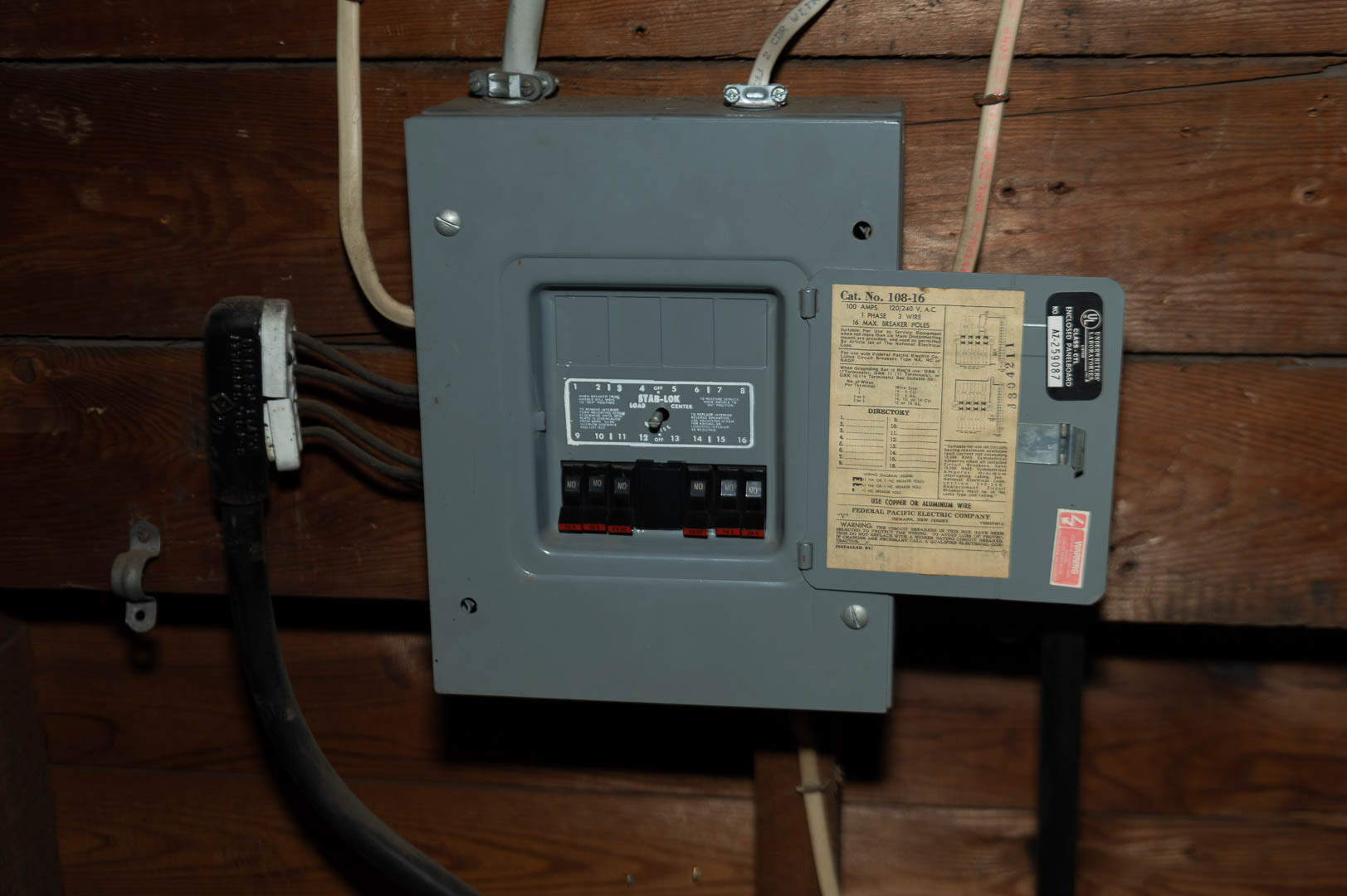 3rd Floor (Attic) - Power Distribution Panel