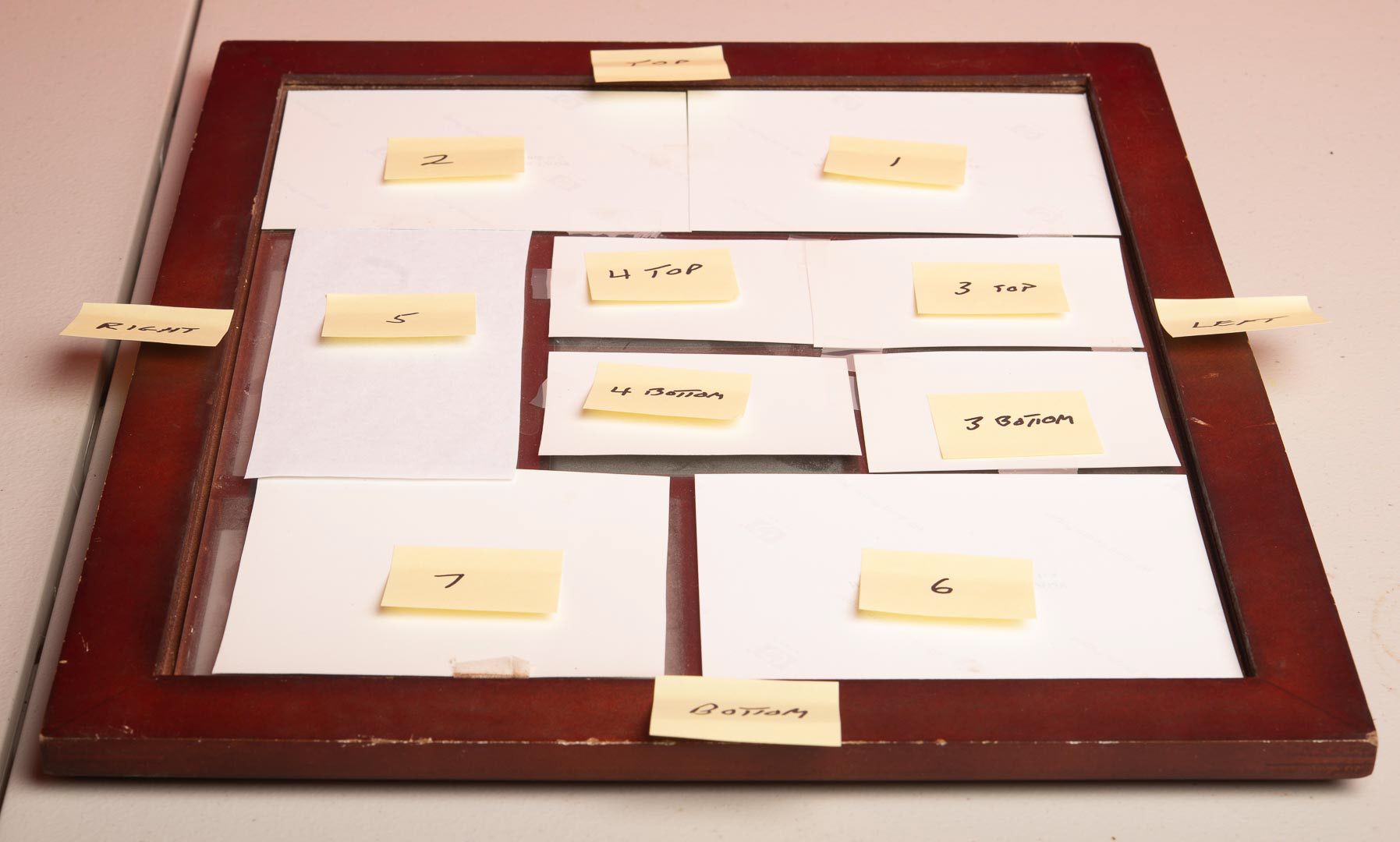 self stick labels added to match listing shown above