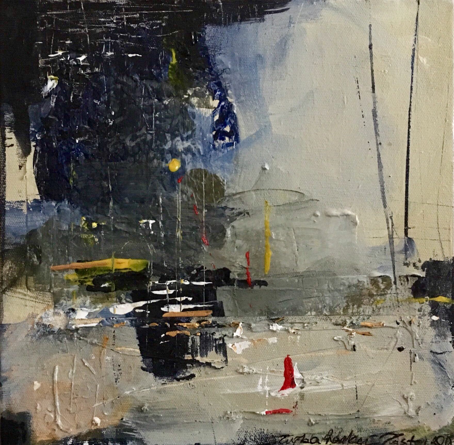 Untitled, 2018, 25x25 cm, Mixed Media on Canvas, Private Collection