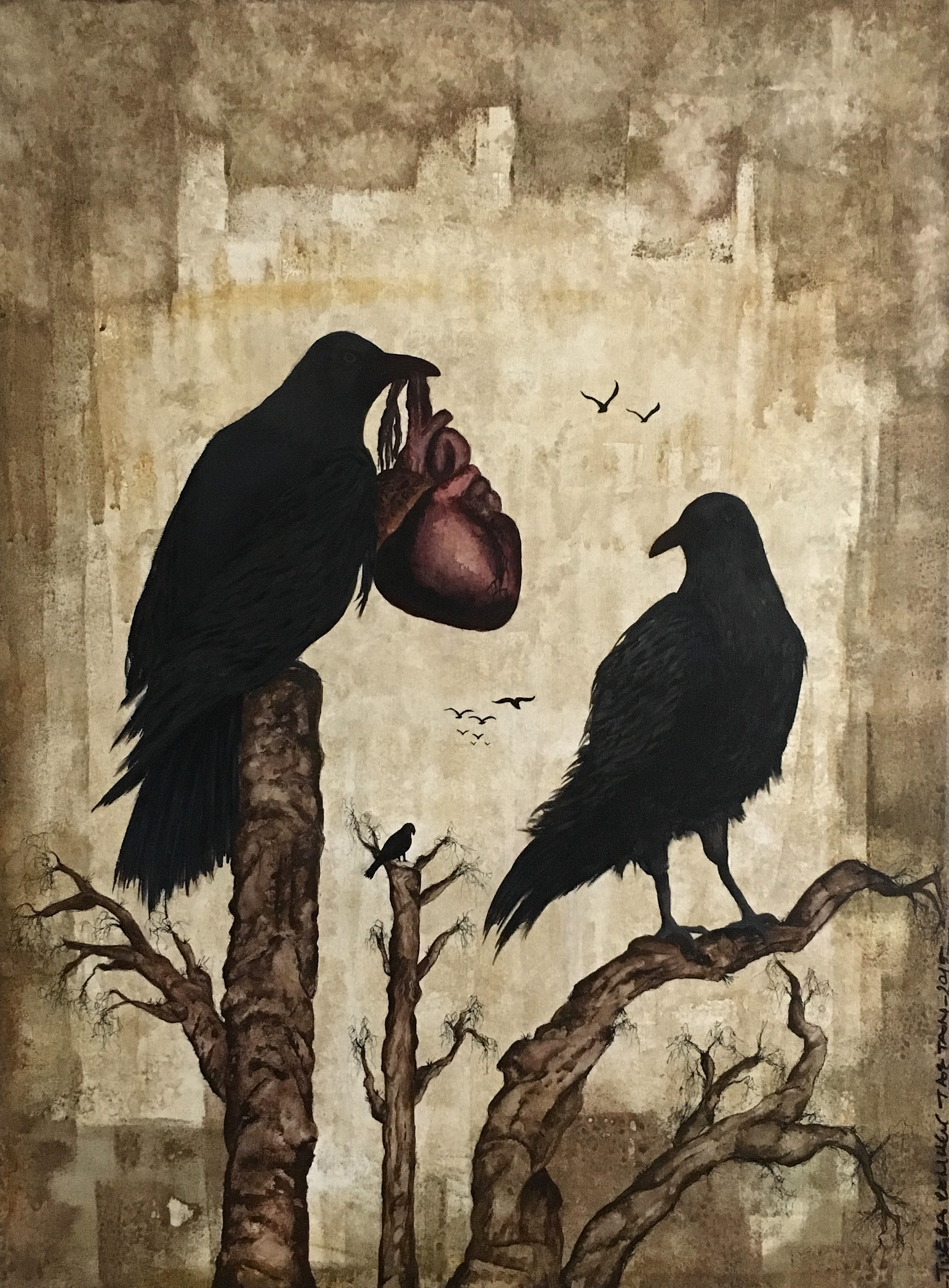  Composition-12, 2015, Mixed Media on Canvas, 80x60cm