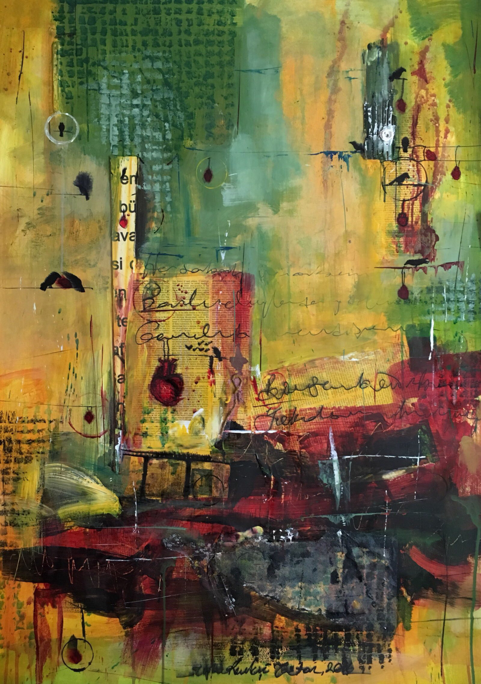 Foresee-4, 2016, 110x77 cm, Mixed Media on Paper