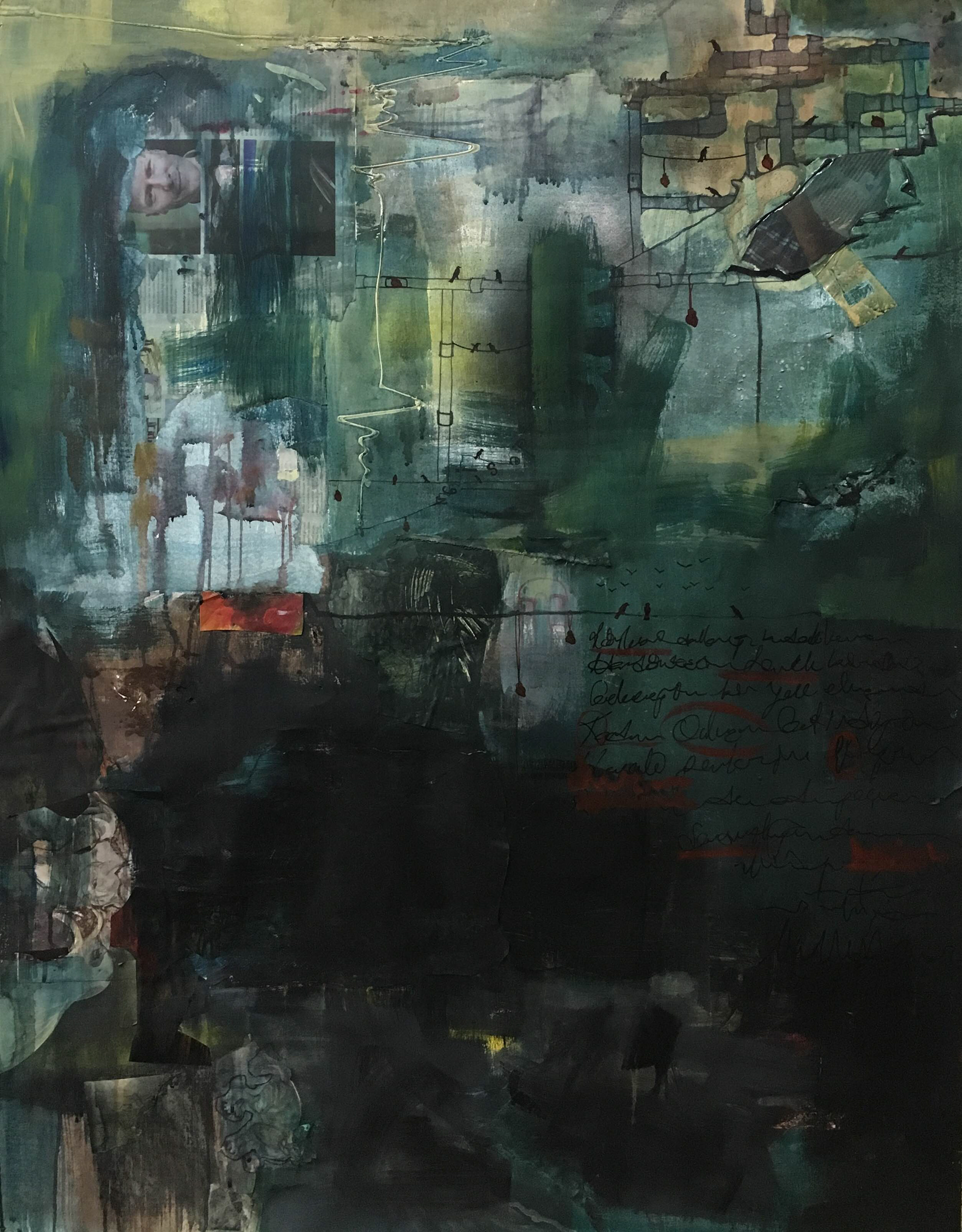 Untitled, 2015, 127x100 cm, Mixed Media on Paper