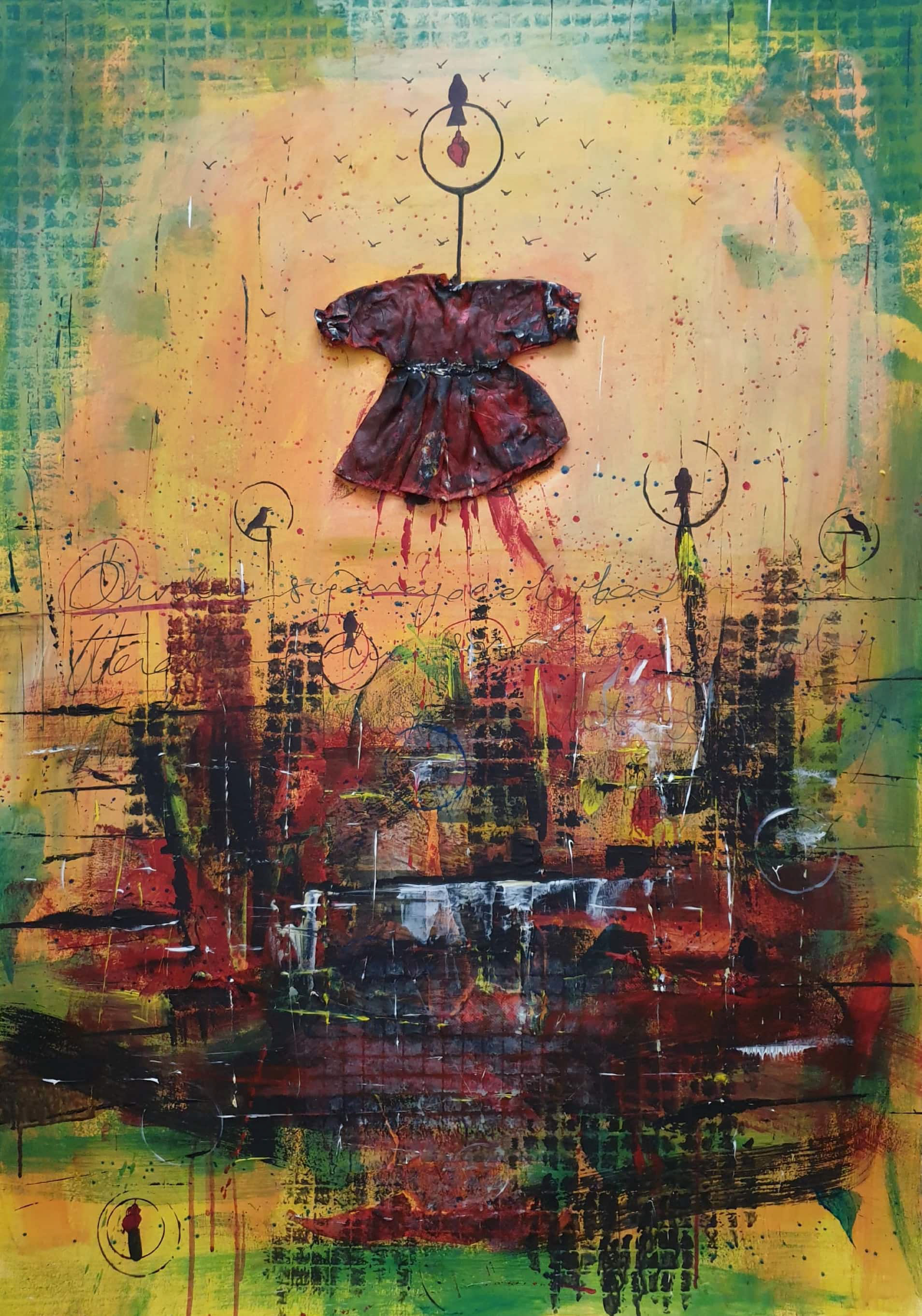 Foresee-5, 2016, 108,5x76,5 cm, Mixed Media on Paper