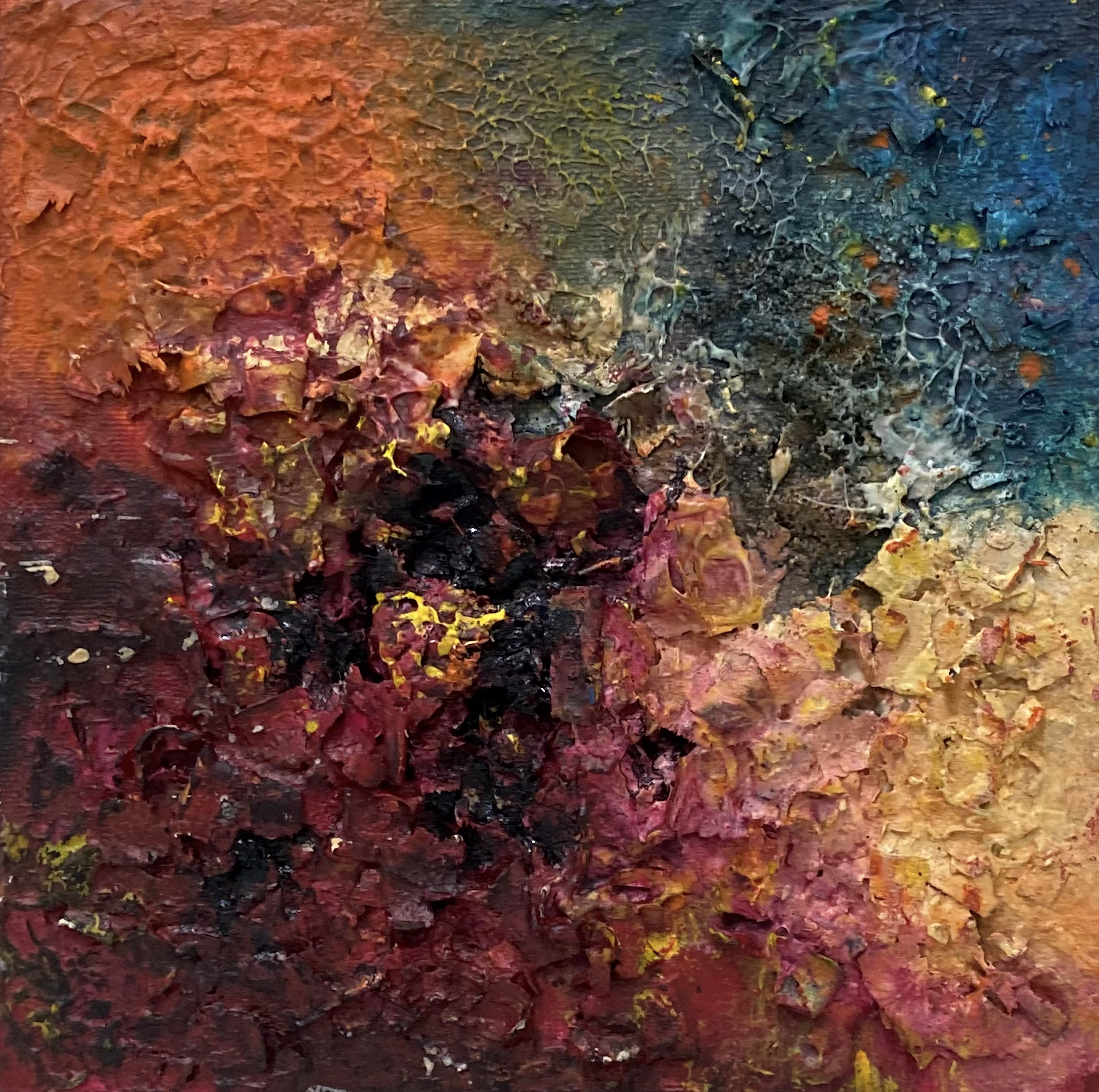 Untitled, 2022, 20x20 cm, Mixed Media on Canvas, Private Collection