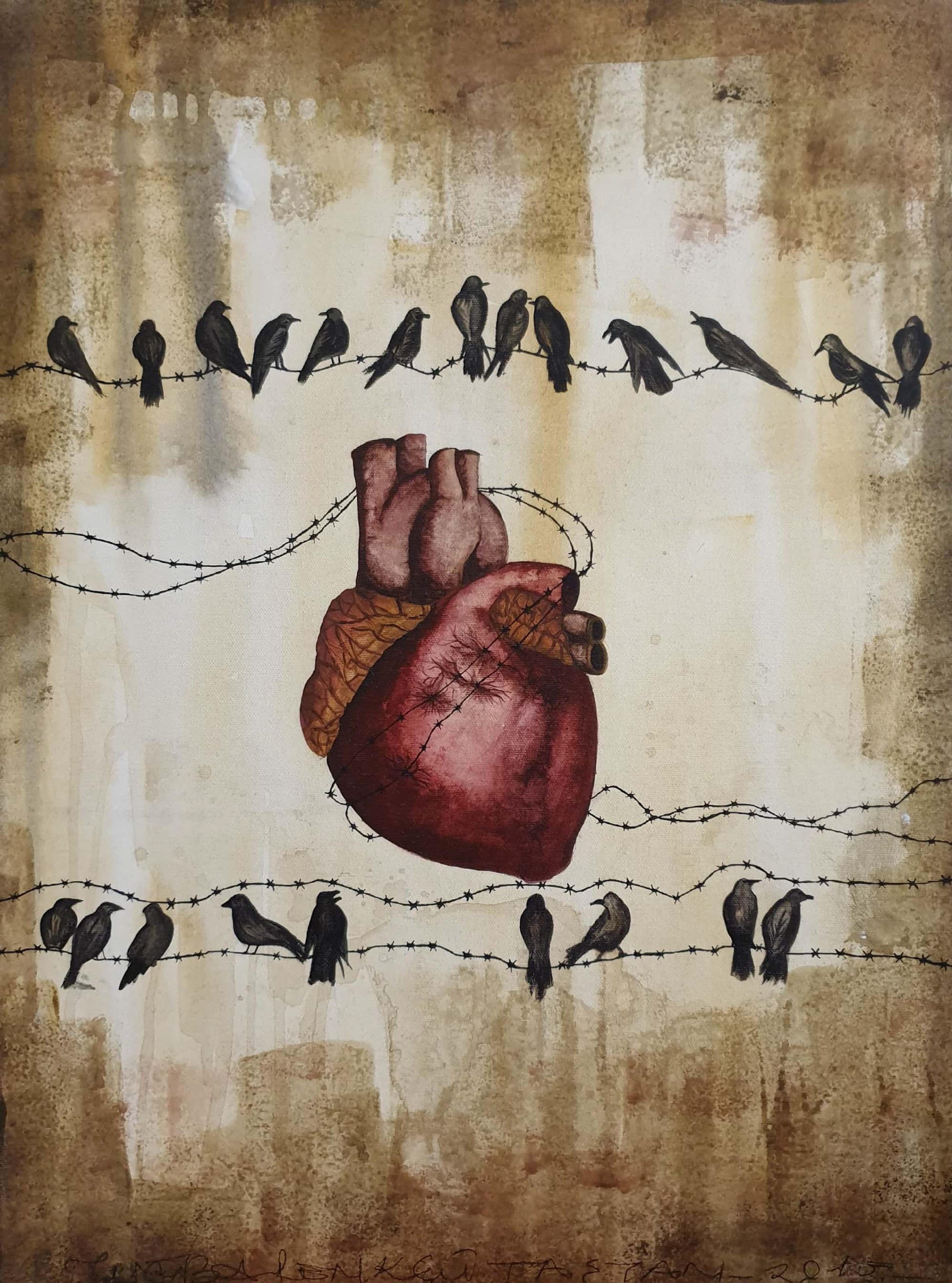 Composition-3, 2015, Mixed Media on Canvas, 60x45 cm