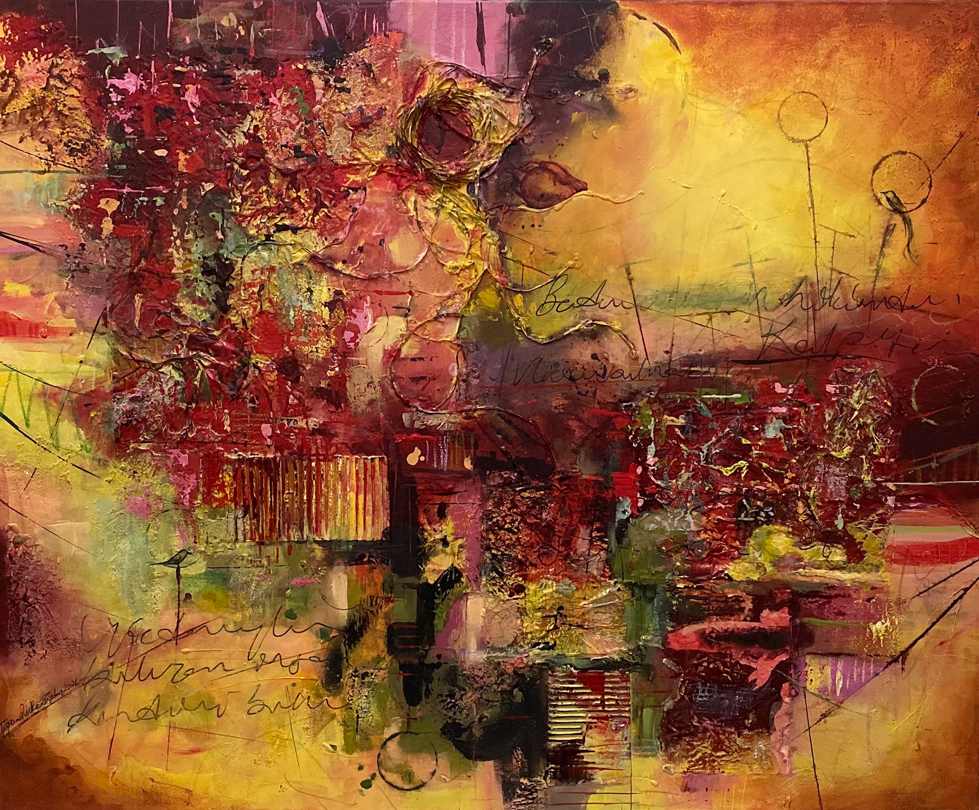 Composition 3, 2021, Mixed Media on Canvas, 90x110 cm, Private Collection