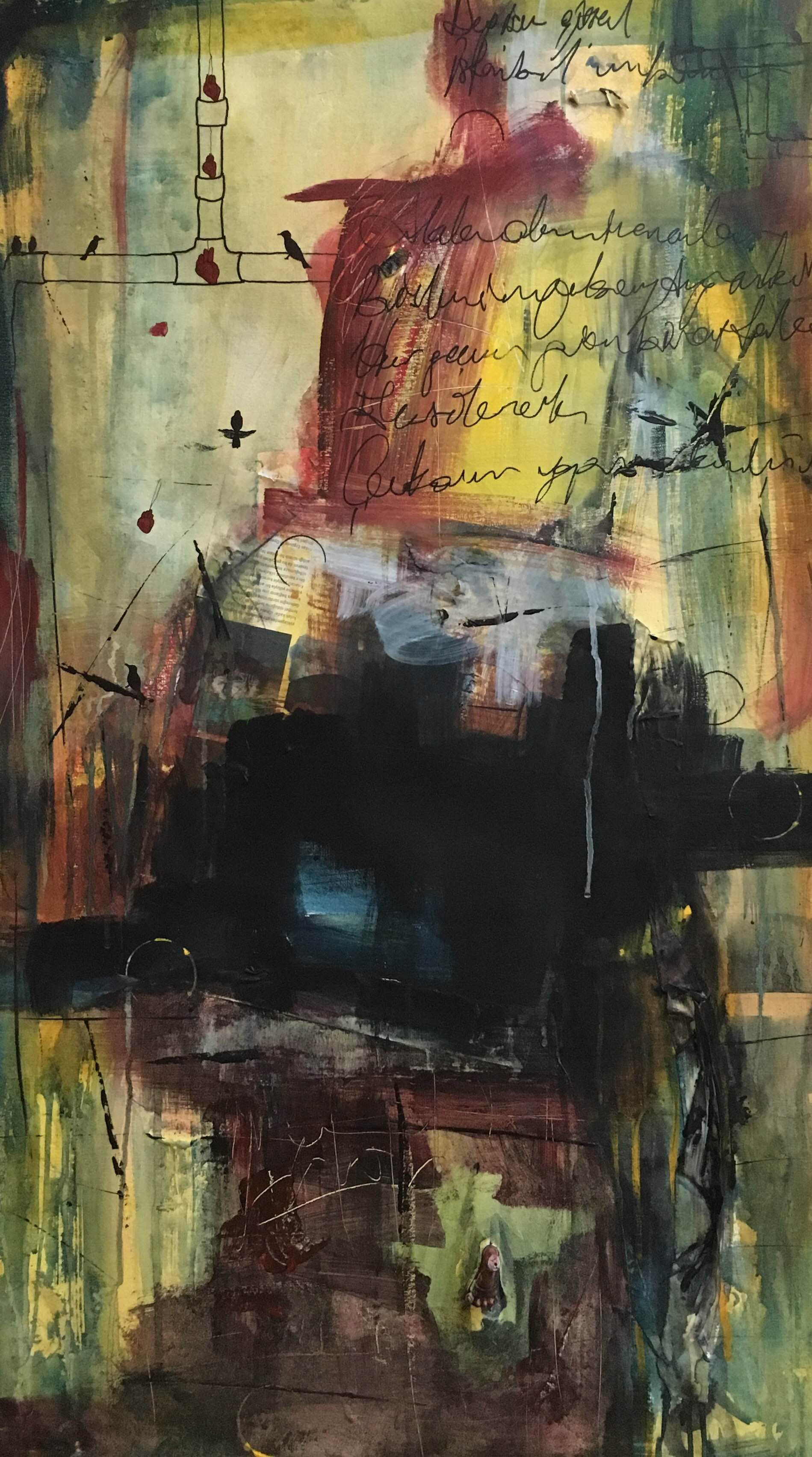 Nevada, 2015, 100x58 cm, Mixed Media on Paper
