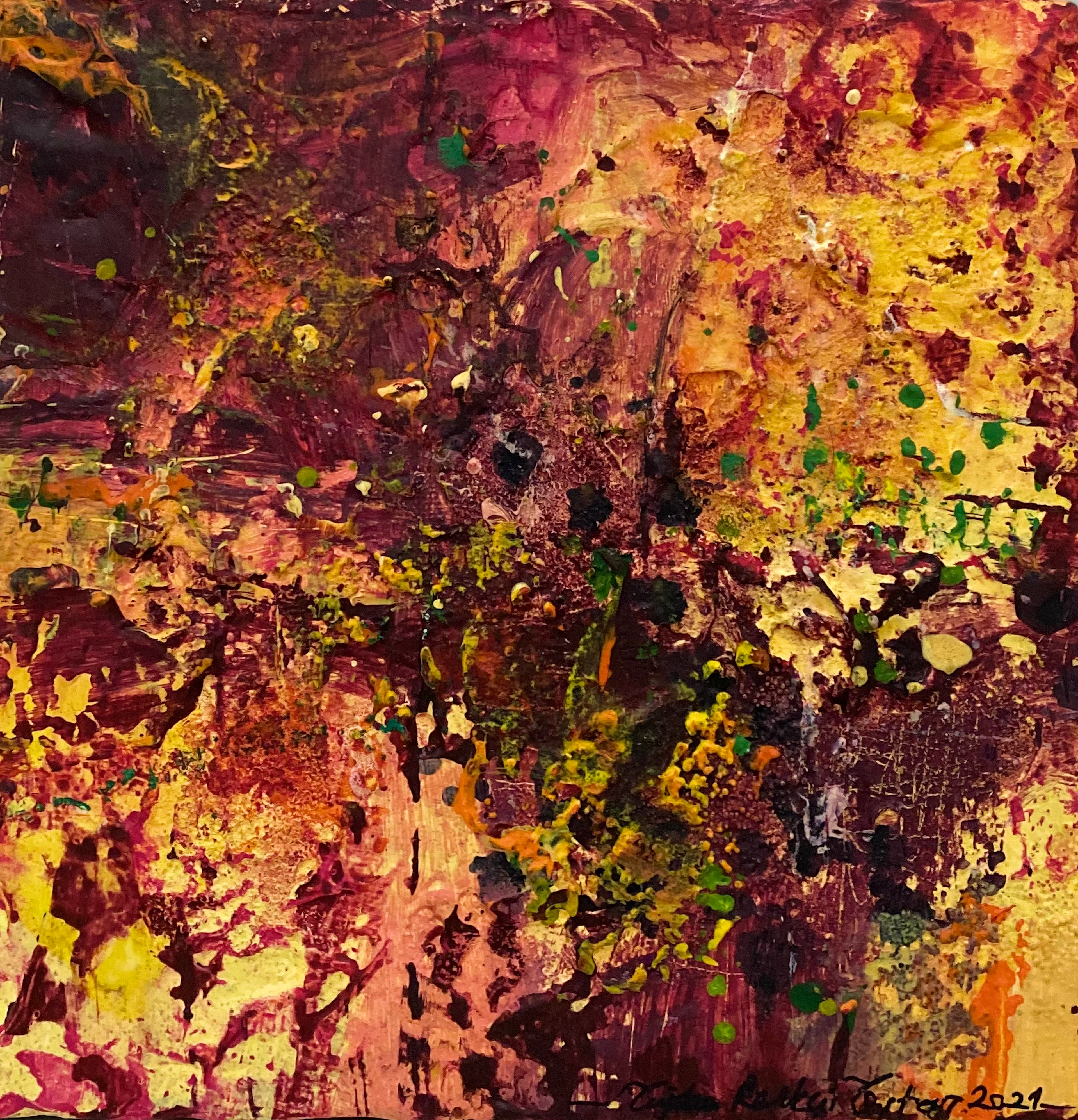 Untitled, 2021, 20x20 cm, Mixed Media on Canvas