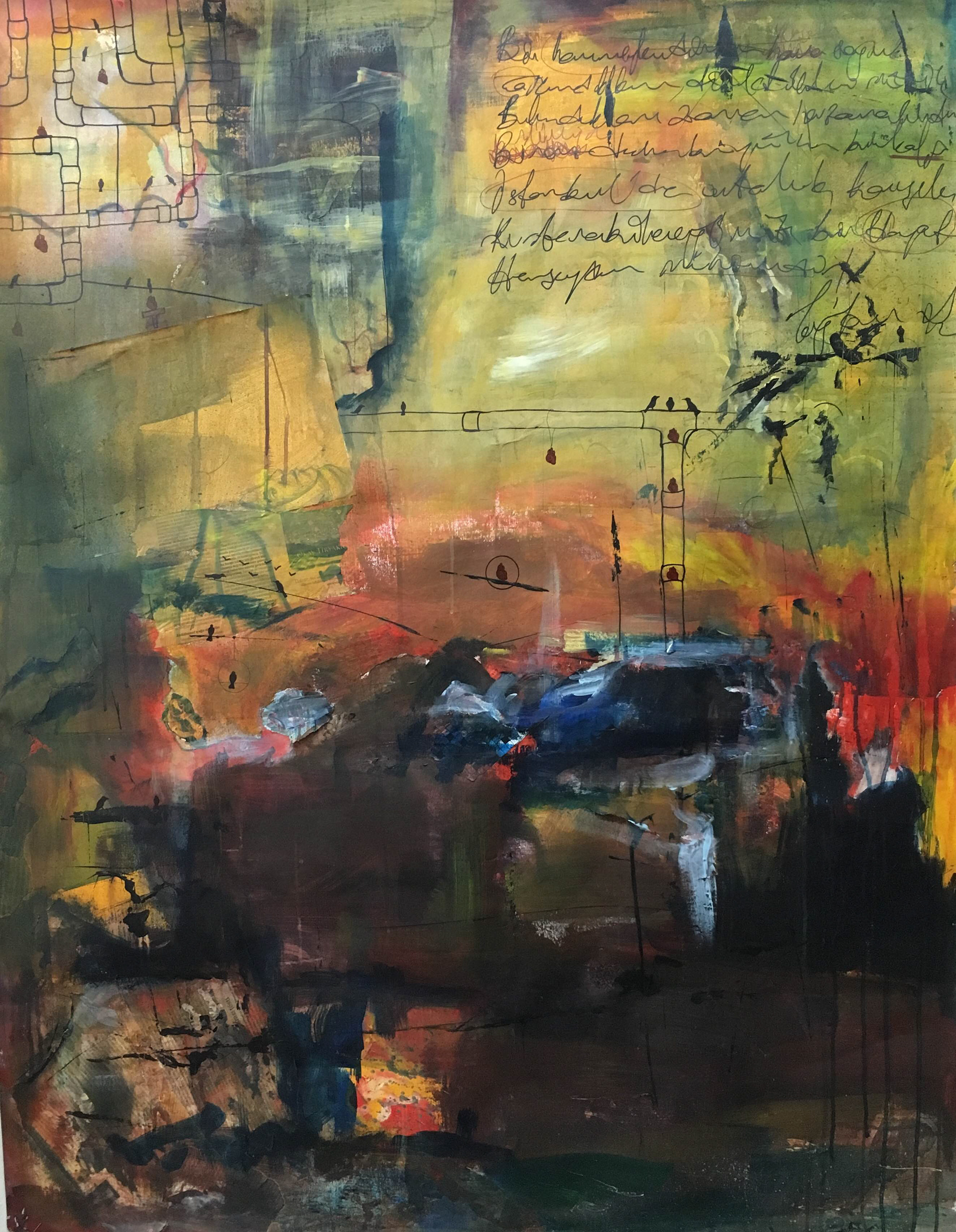 Untitled, 2015, 140x100 cm, Mixed Media on Paper